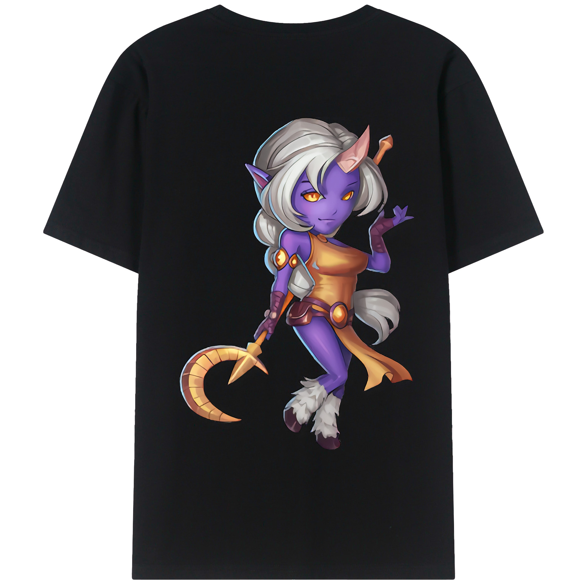 （画像用） リーグ・オブ・レジェンド League of Legends LOL 綿100％ メンズ半袖Tシャツ（バックプリント） 通気性