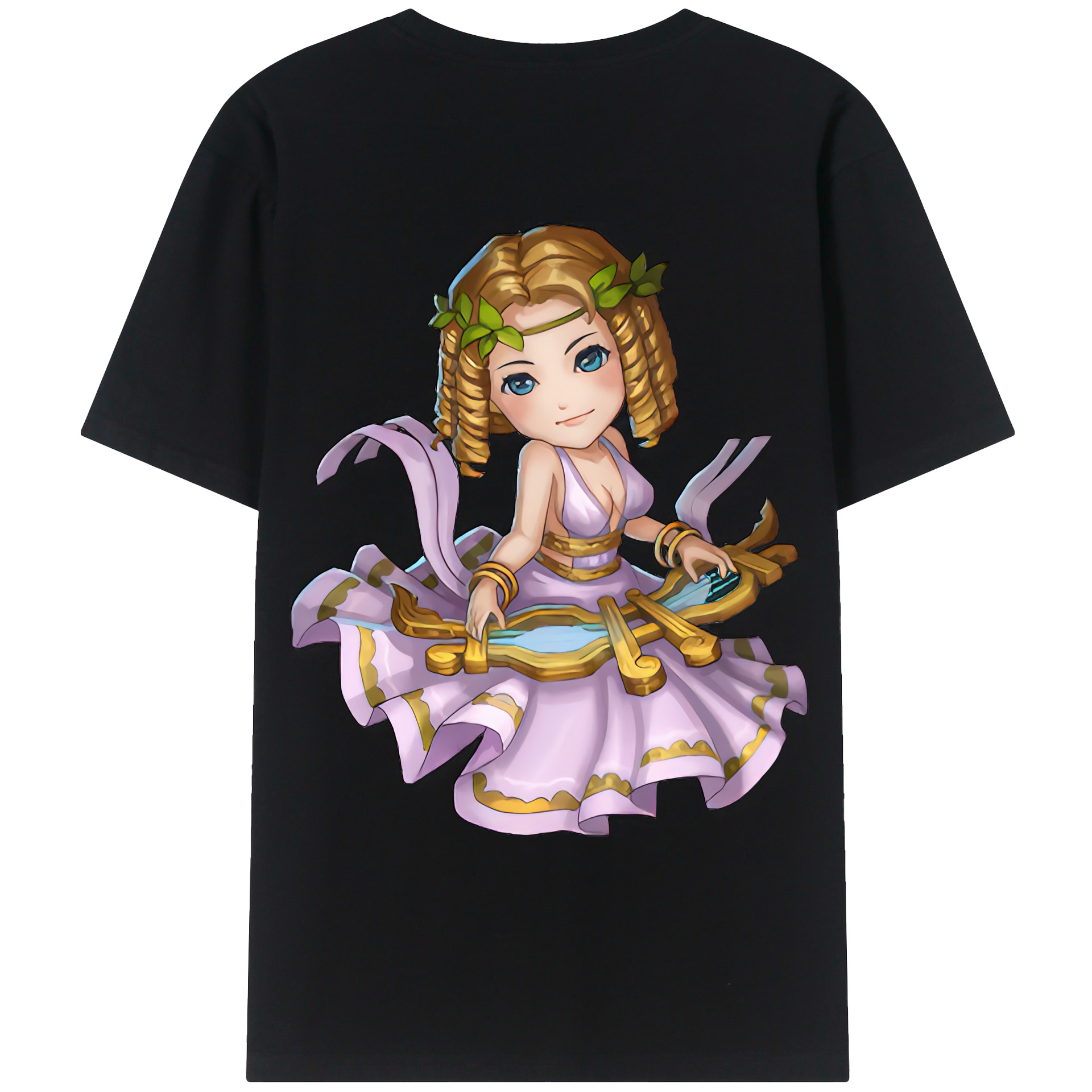 （画像用） リーグ・オブ・レジェンド League of Legends LOL 綿100％ メンズ半袖Tシャツ（バックプリント） 通気性
