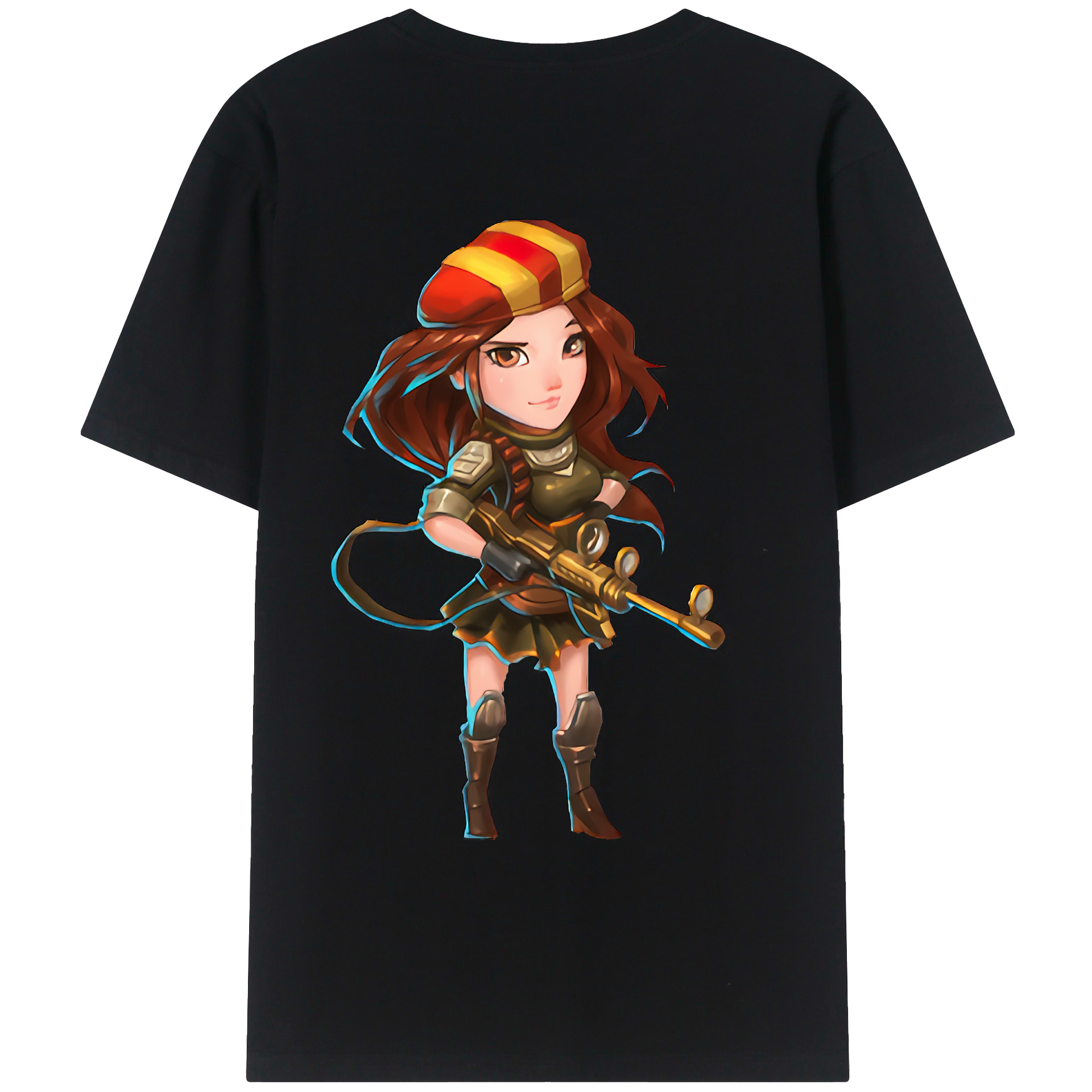 （画像用） リーグ・オブ・レジェンド League of Legends LOL 綿100％ メンズ半袖Tシャツ（バックプリント） 通気性