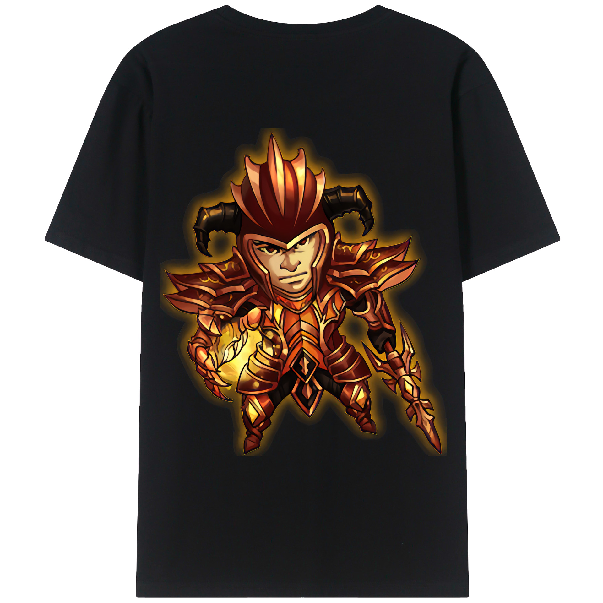 （画像用） リーグ・オブ・レジェンド League of Legends LOL 綿100％ メンズ半袖Tシャツ（バックプリント） 通気性
