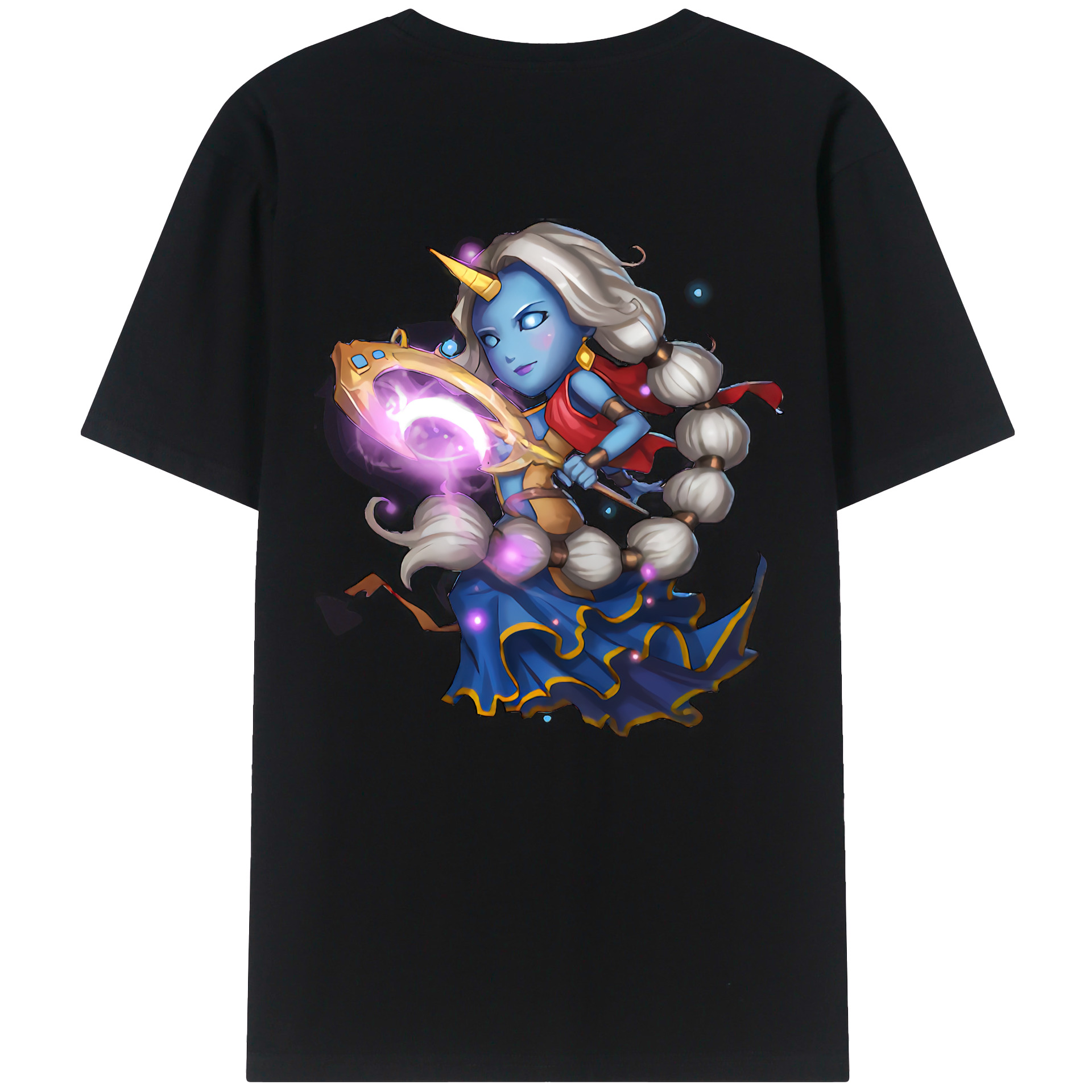 （画像用） リーグ・オブ・レジェンド League of Legends LOL 綿100％ メンズ半袖Tシャツ（バックプリント） 通気性
