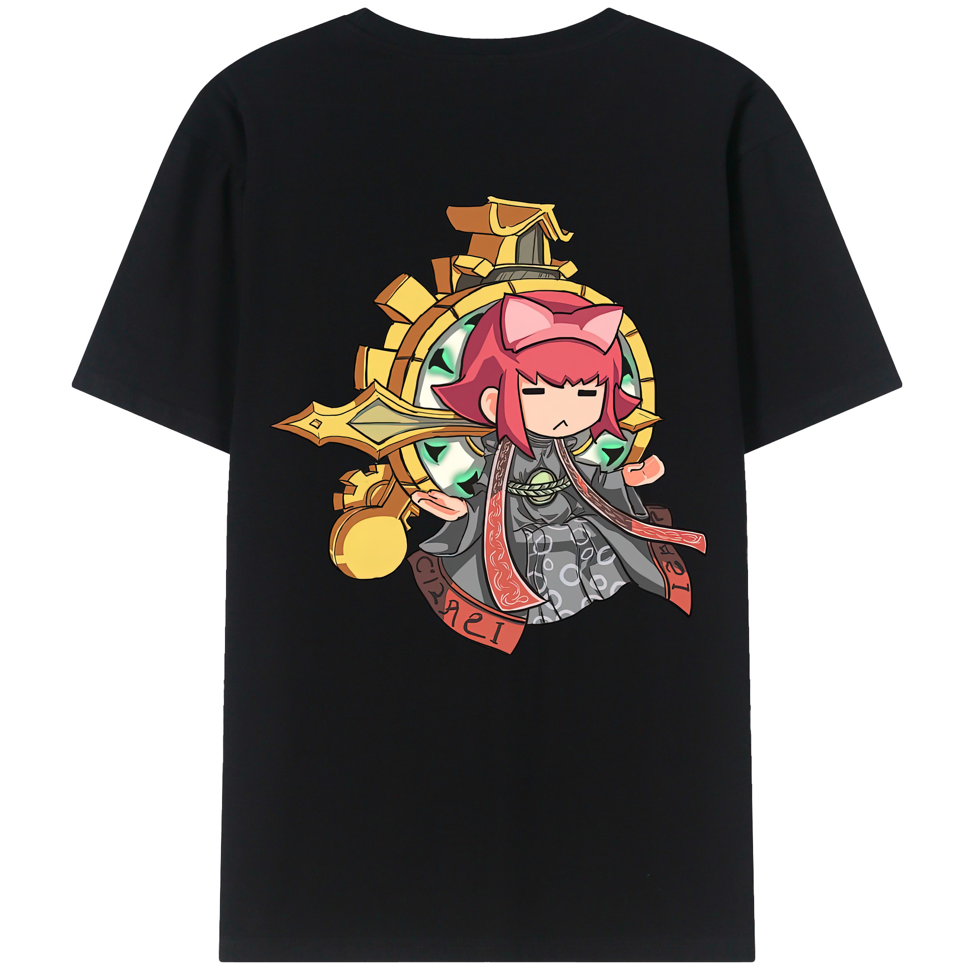 （画像用） リーグ・オブ・レジェンド League of Legends LOL 綿100％ メンズ半袖Tシャツ（バックプリント） 通気性