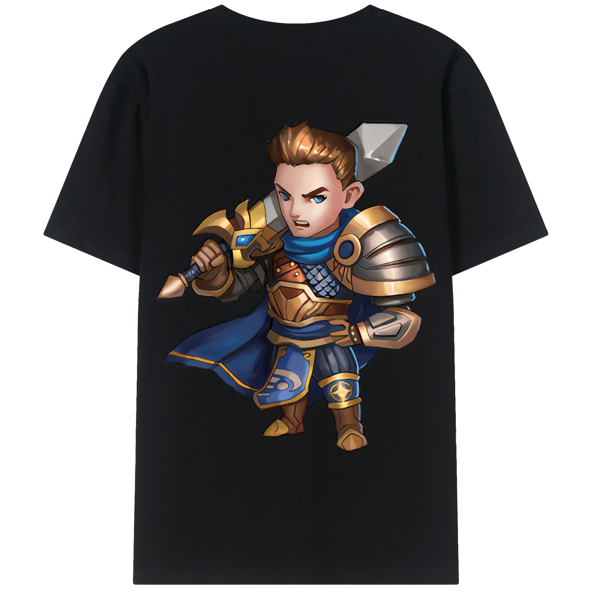 （画像用） リーグ・オブ・レジェンド League of Legends LOL 綿100％ メンズ半袖Tシャツ（バックプリント） 通気性