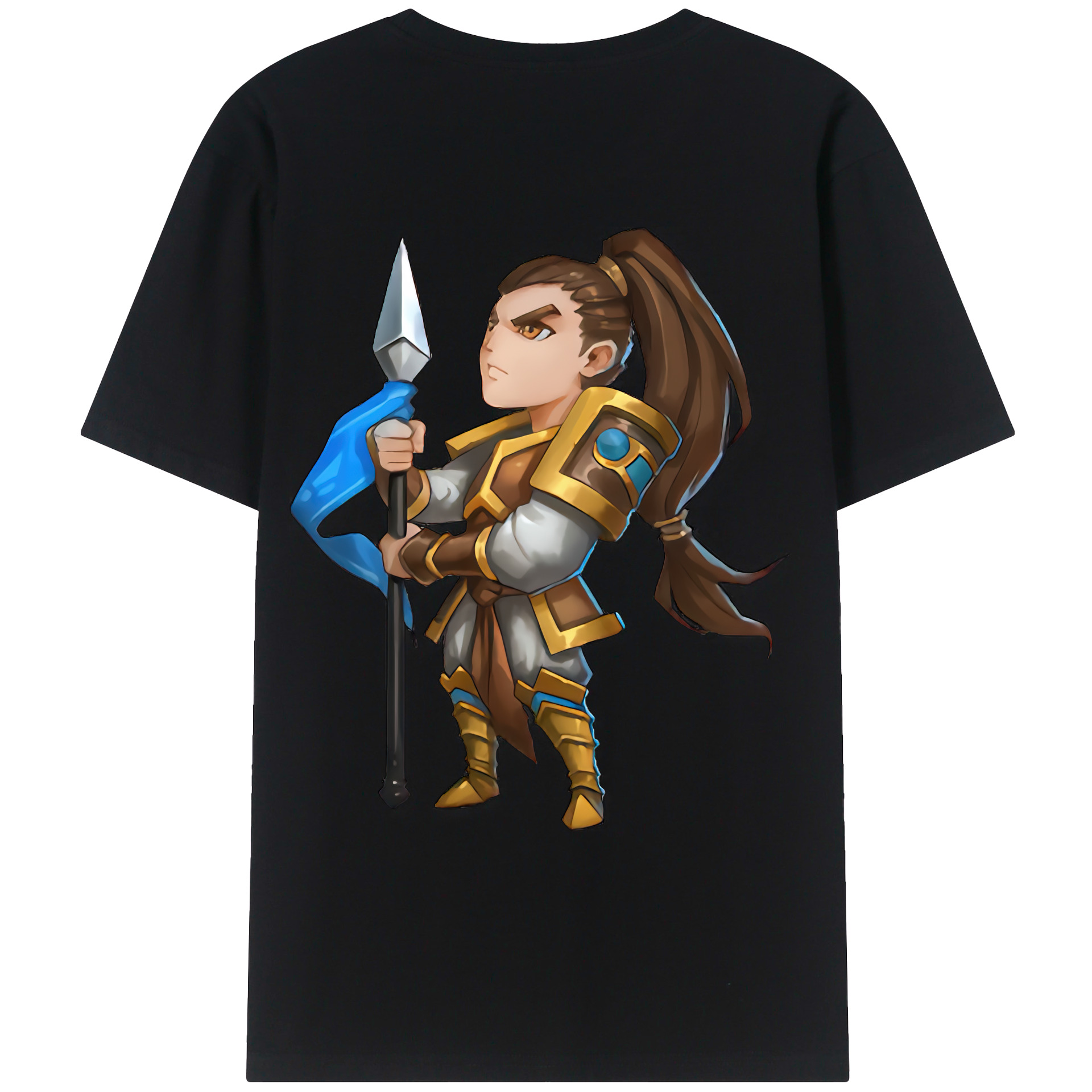 （画像用） リーグ・オブ・レジェンド League of Legends LOL 綿100％ メンズ半袖Tシャツ（バックプリント） 通気性