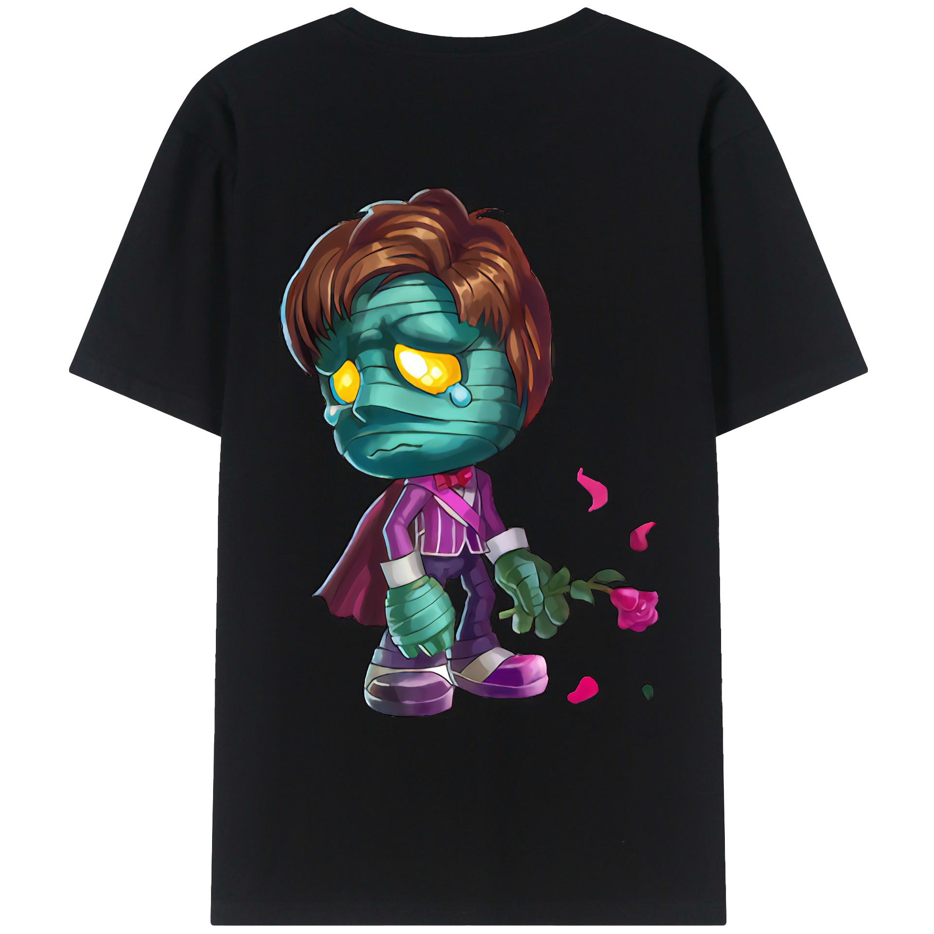 （画像用） リーグ・オブ・レジェンド League of Legends LOL 綿100％ メンズ半袖Tシャツ（バックプリント） 通気性