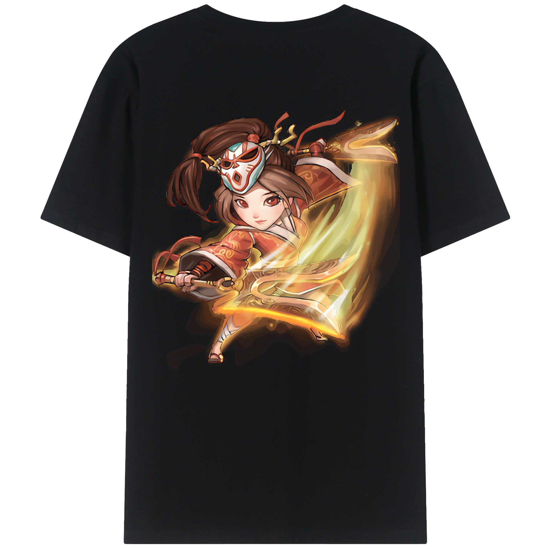 （画像用） リーグ・オブ・レジェンド League of Legends LOL 綿100％ メンズ半袖Tシャツ（バックプリント） 通気性