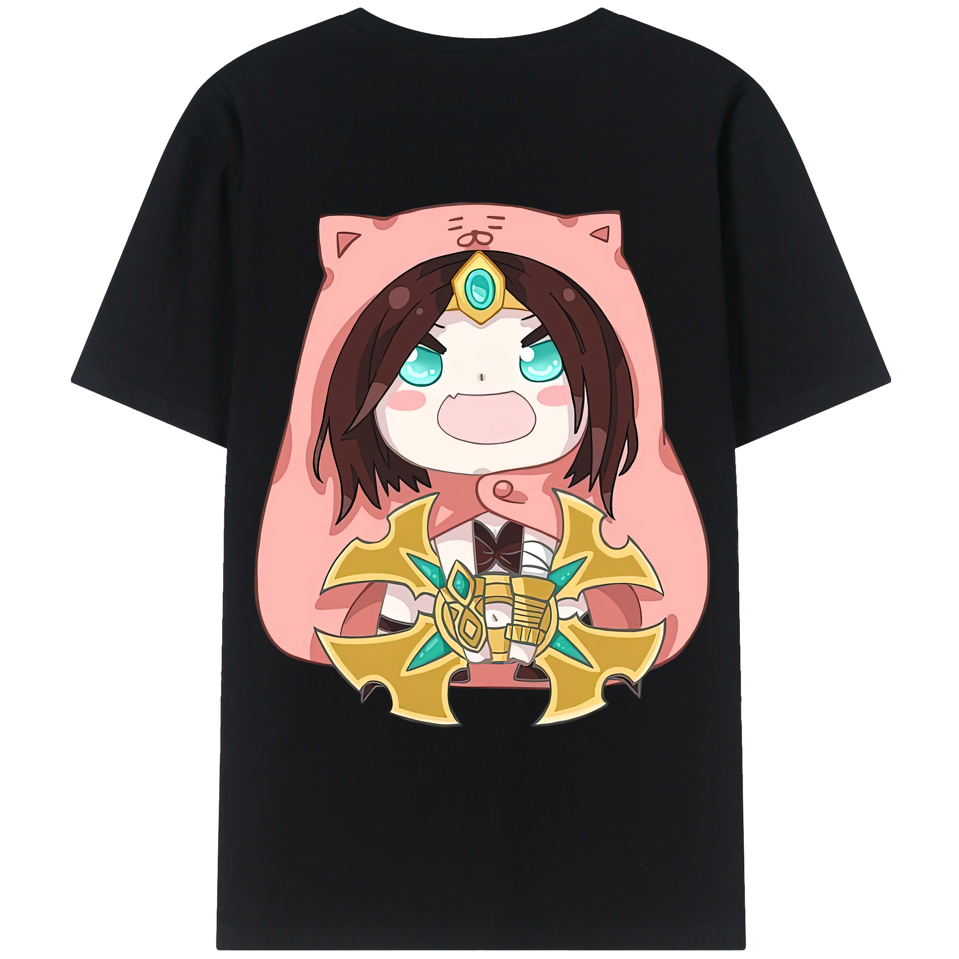 （画像用） リーグ・オブ・レジェンド League of Legends LOL 綿100％ メンズ半袖Tシャツ（バックプリント） 通気性