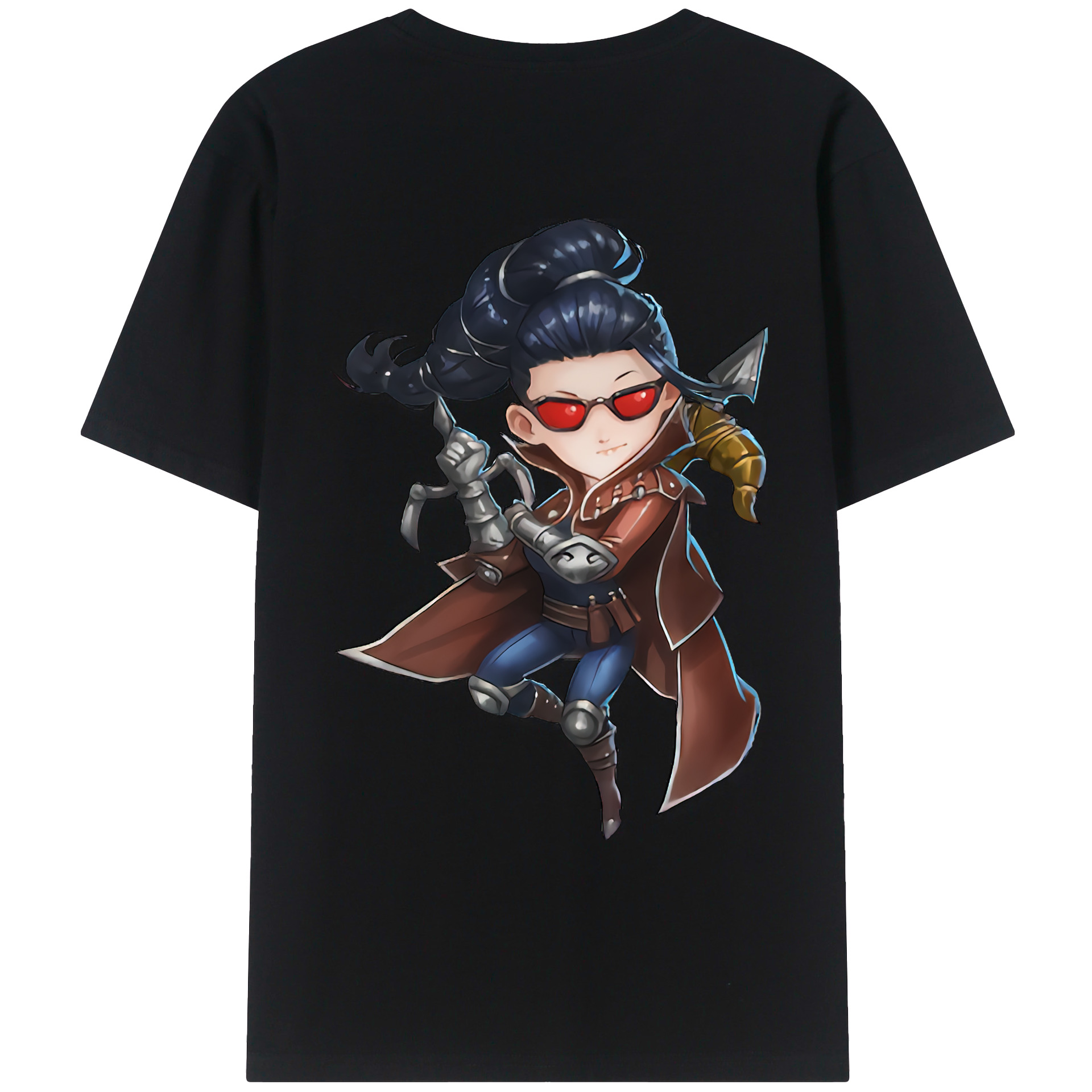 （画像用） リーグ・オブ・レジェンド League of Legends LOL 綿100％ メンズ半袖Tシャツ（バックプリント） 通気性