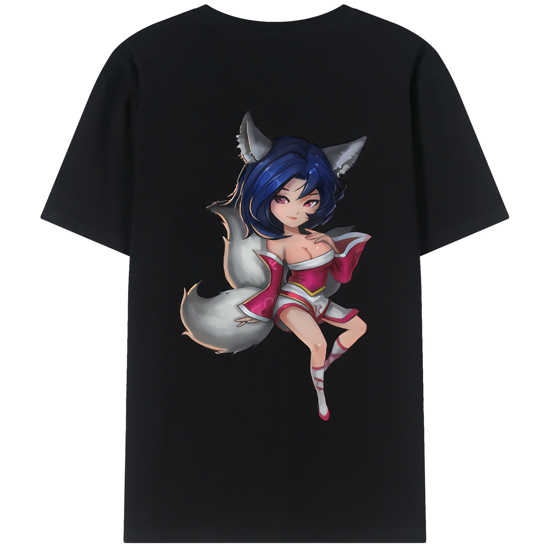 （画像用） リーグ・オブ・レジェンド League of Legends LOL 綿100％ メンズ半袖Tシャツ（バックプリント） 通気性