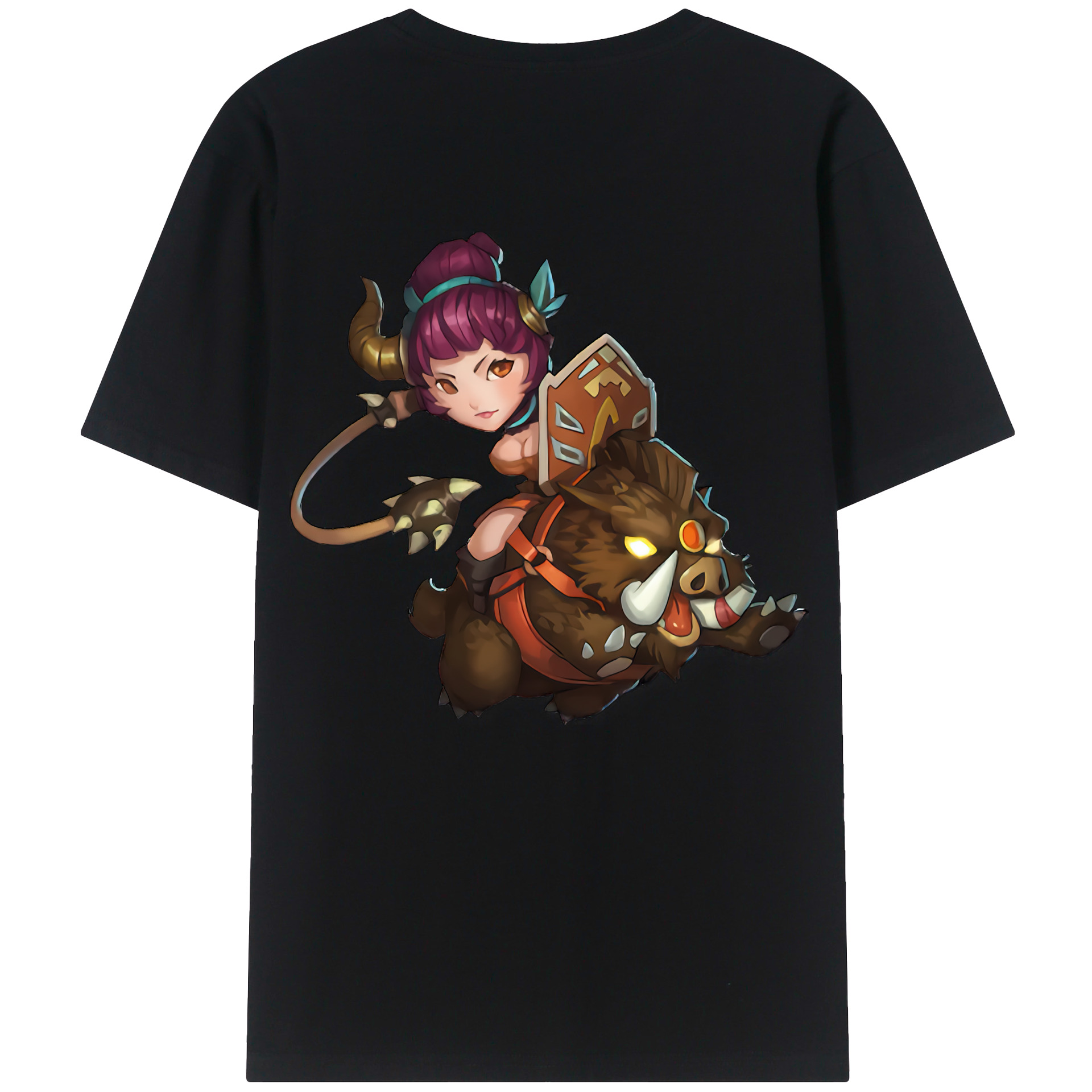 （画像用） リーグ・オブ・レジェンド League of Legends LOL 綿100％ メンズ半袖Tシャツ（バックプリント） 通気性
