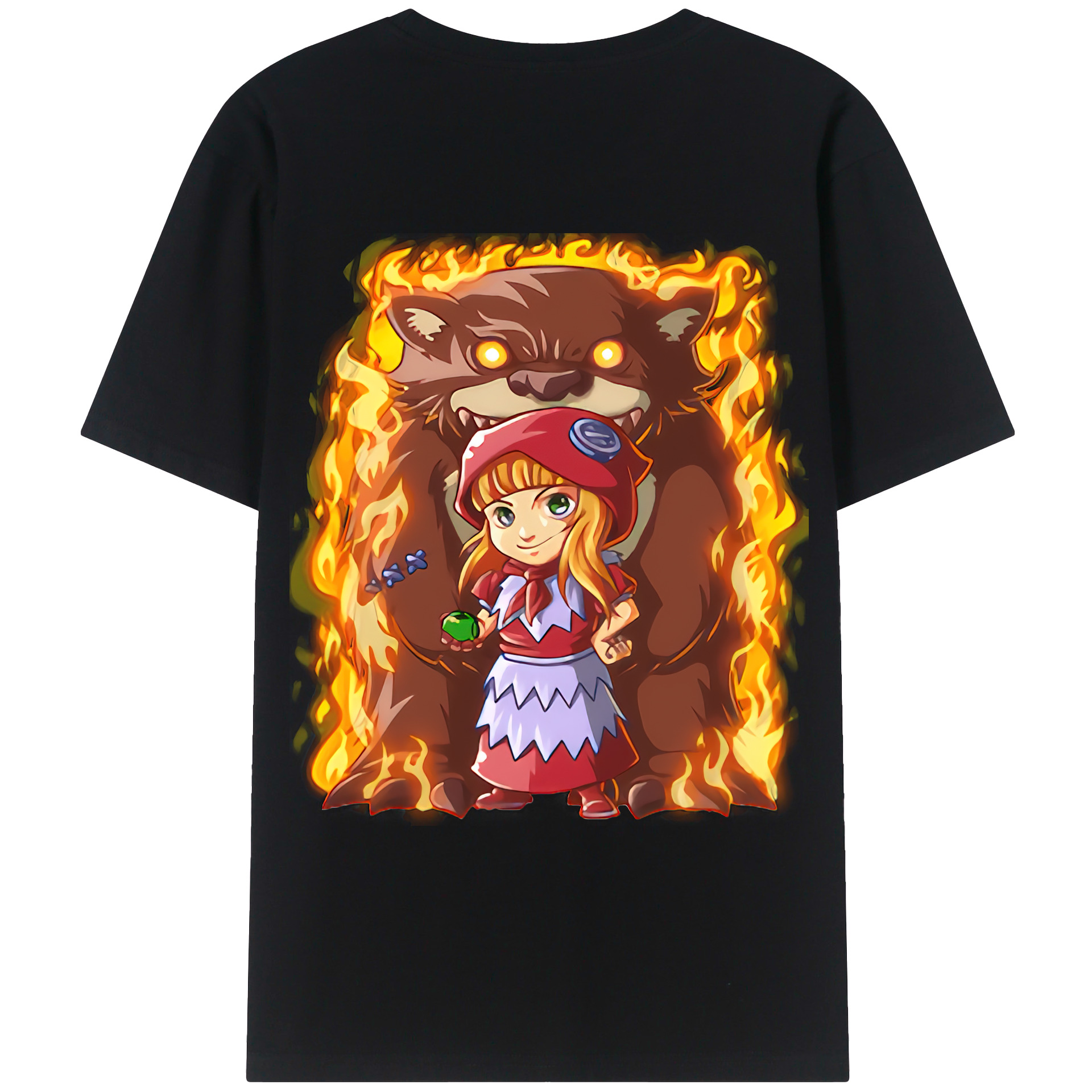 （画像用） リーグ・オブ・レジェンド League of Legends LOL 綿100％ メンズ半袖Tシャツ（バックプリント） 通気性
