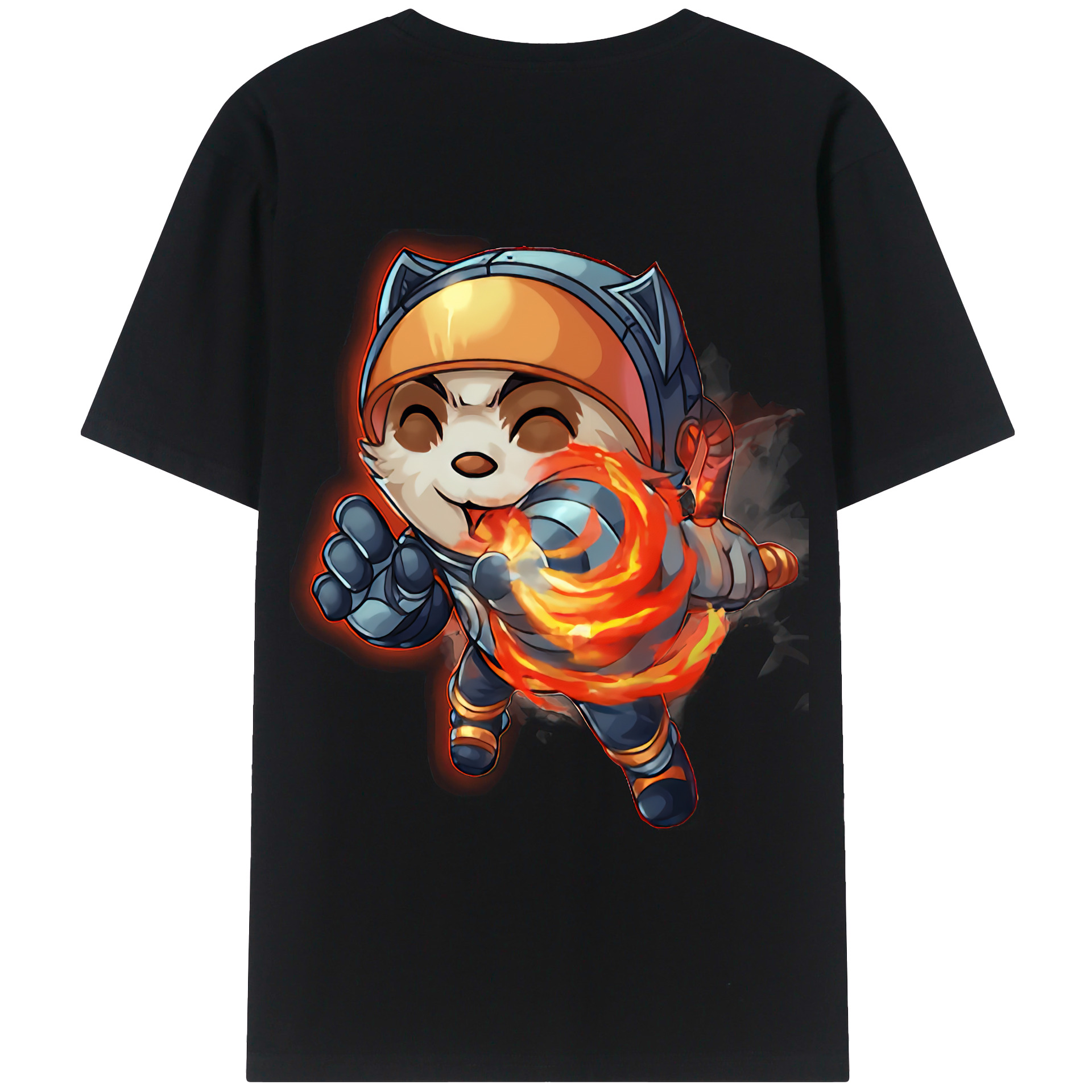 （画像用） リーグ・オブ・レジェンド League of Legends LOL 綿100％ メンズ半袖Tシャツ（バックプリント） 通気性