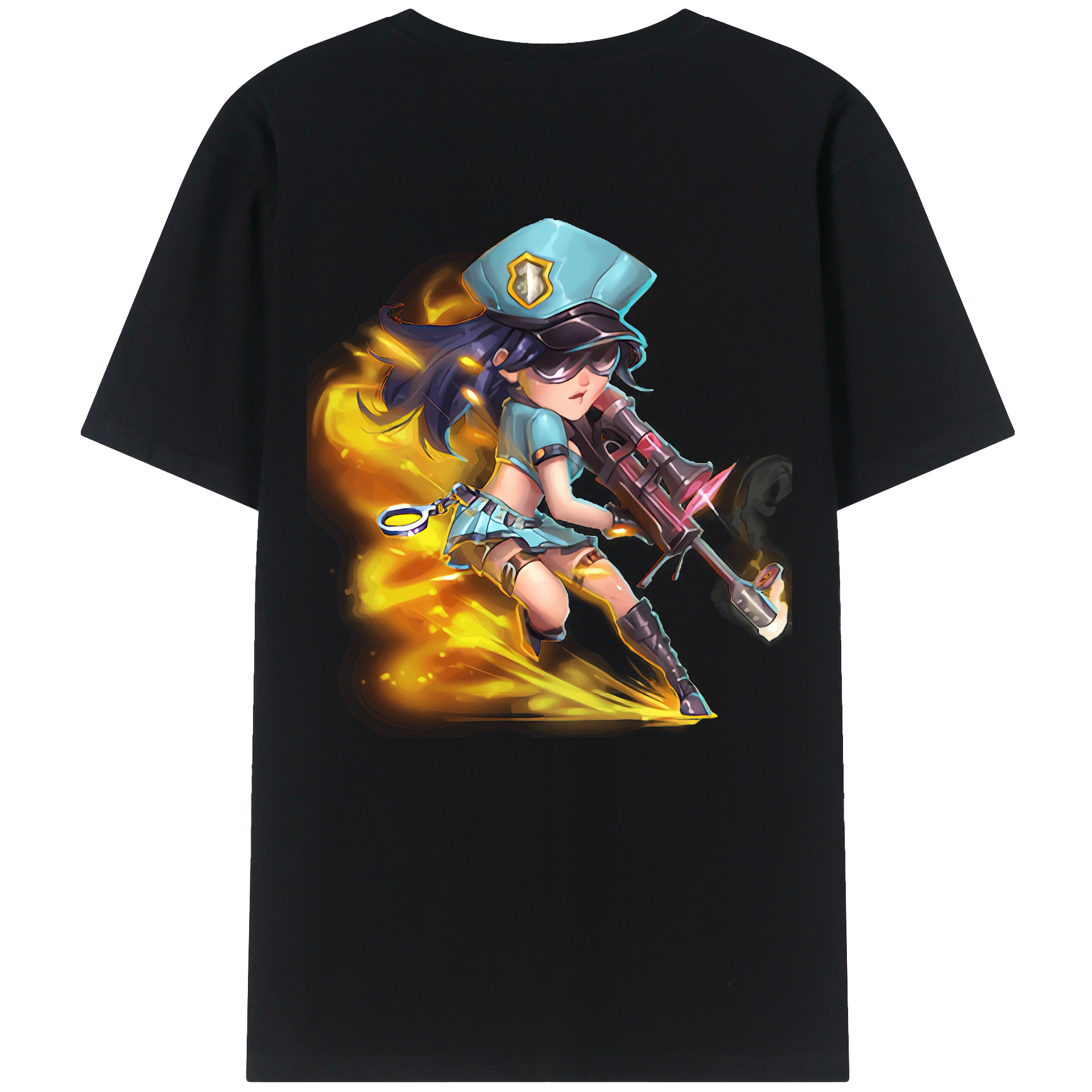 （画像用） リーグ・オブ・レジェンド League of Legends LOL 綿100％ メンズ半袖Tシャツ（バックプリント） 通気性