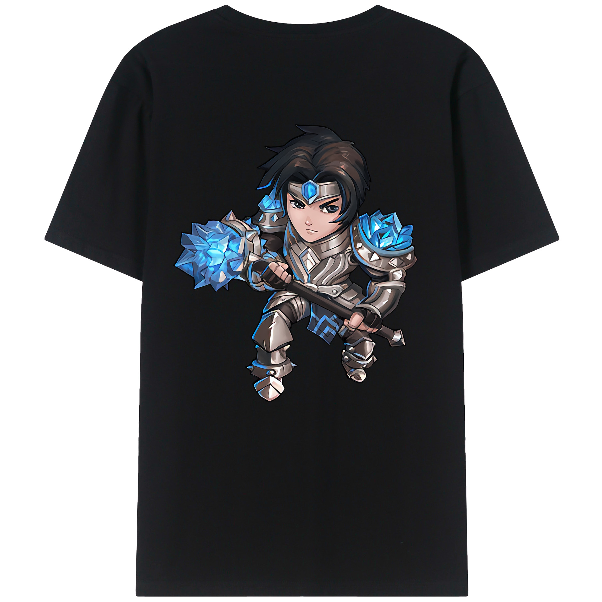 （画像用） リーグ・オブ・レジェンド League of Legends LOL 綿100％ メンズ半袖Tシャツ（バックプリント） 通気性