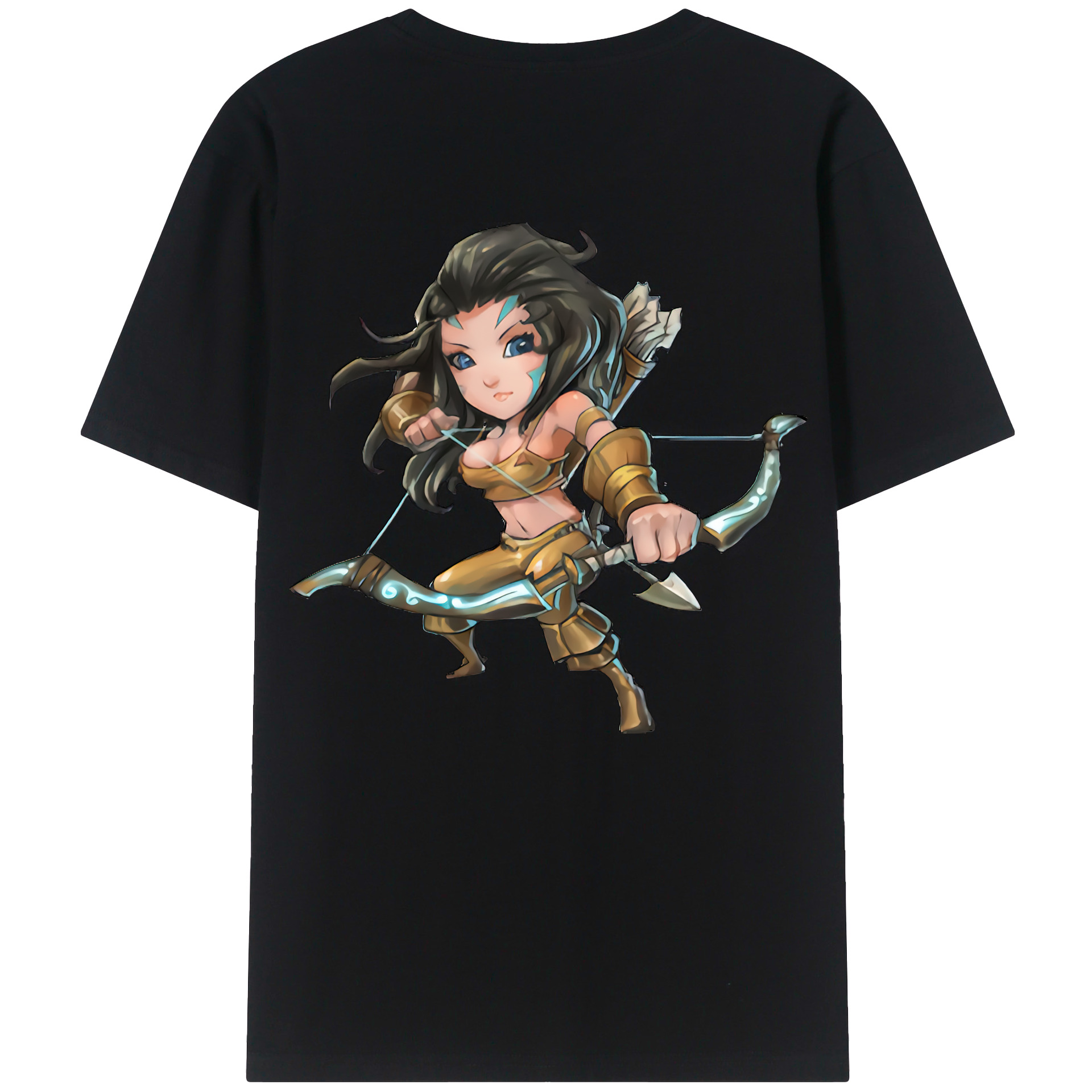 （画像用） リーグ・オブ・レジェンド League of Legends LOL 綿100％ メンズ半袖Tシャツ（バックプリント） 通気性
