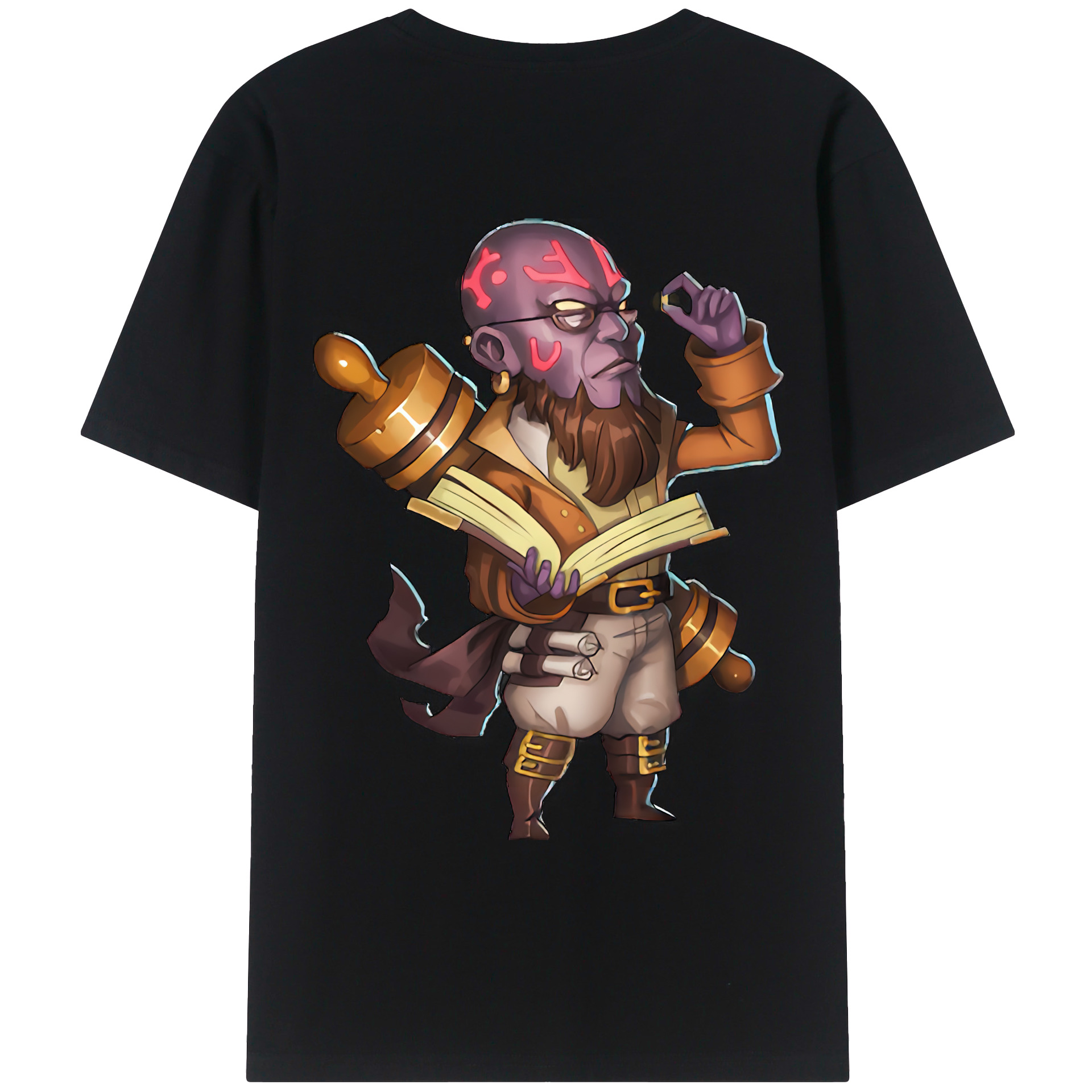 （画像用） リーグ・オブ・レジェンド League of Legends LOL 綿100％ メンズ半袖Tシャツ（バックプリント） 通気性