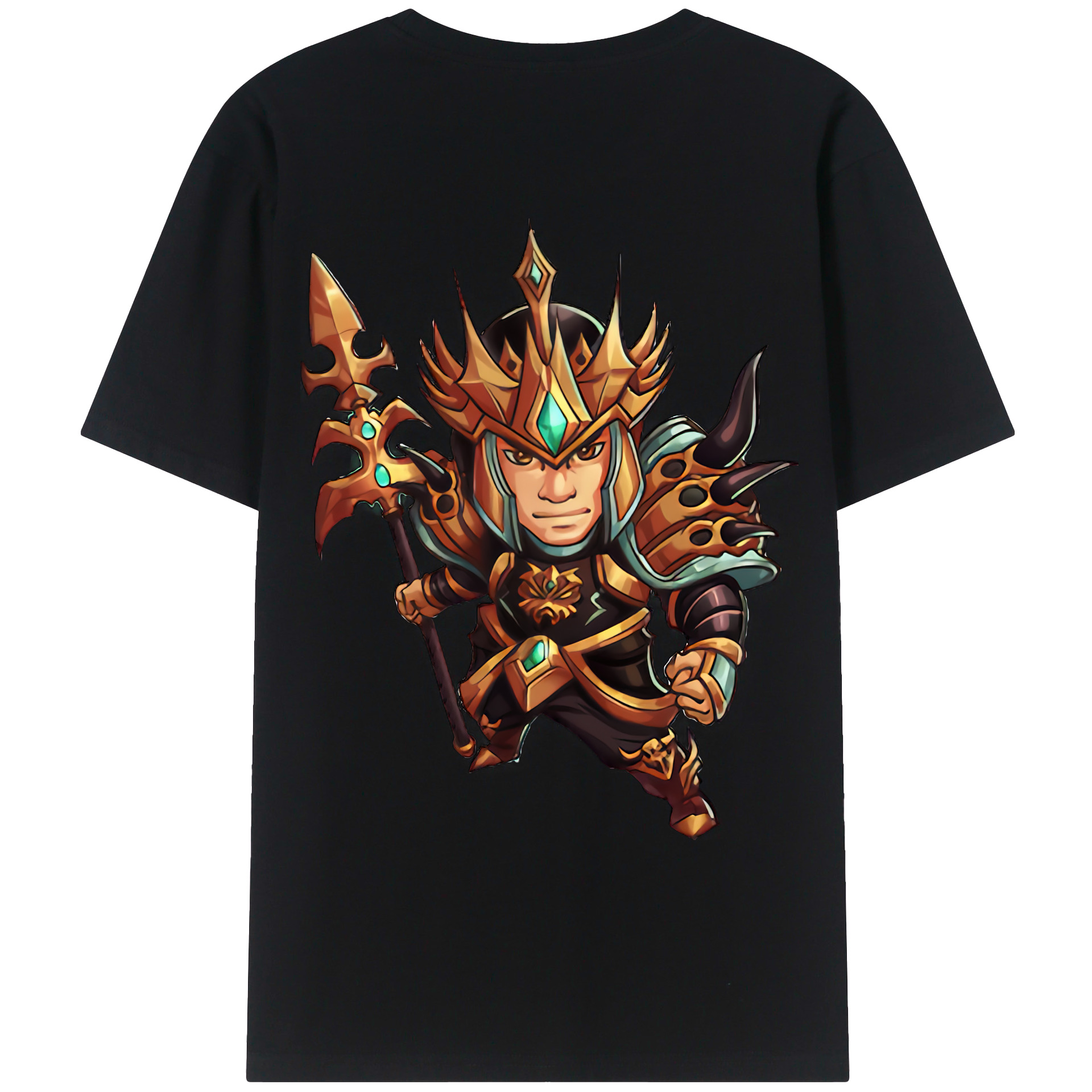 （画像用） リーグ・オブ・レジェンド League of Legends LOL 綿100％ メンズ半袖Tシャツ（バックプリント） 通気性