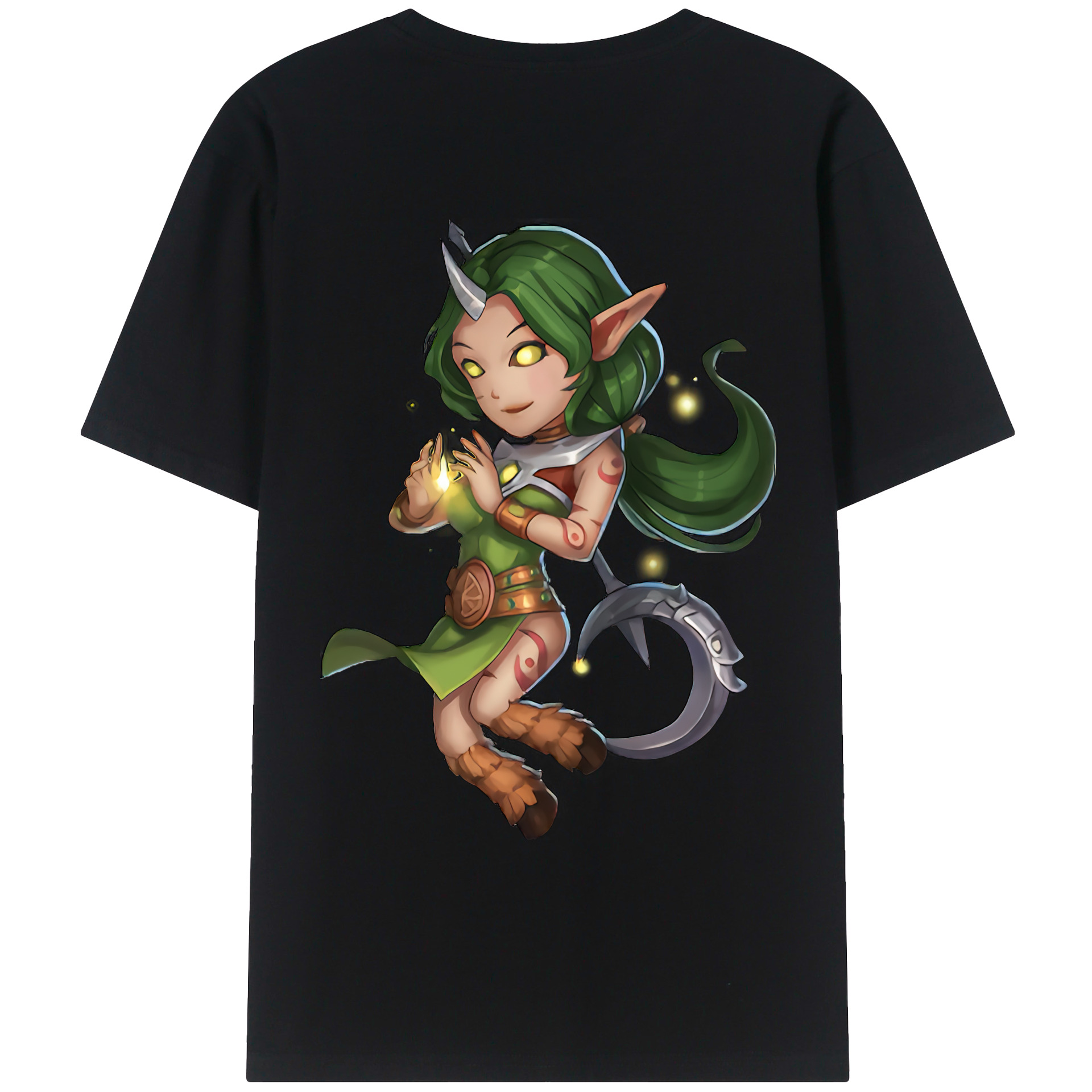 （画像用） リーグ・オブ・レジェンド League of Legends LOL 綿100％ メンズ半袖Tシャツ（バックプリント） 通気性