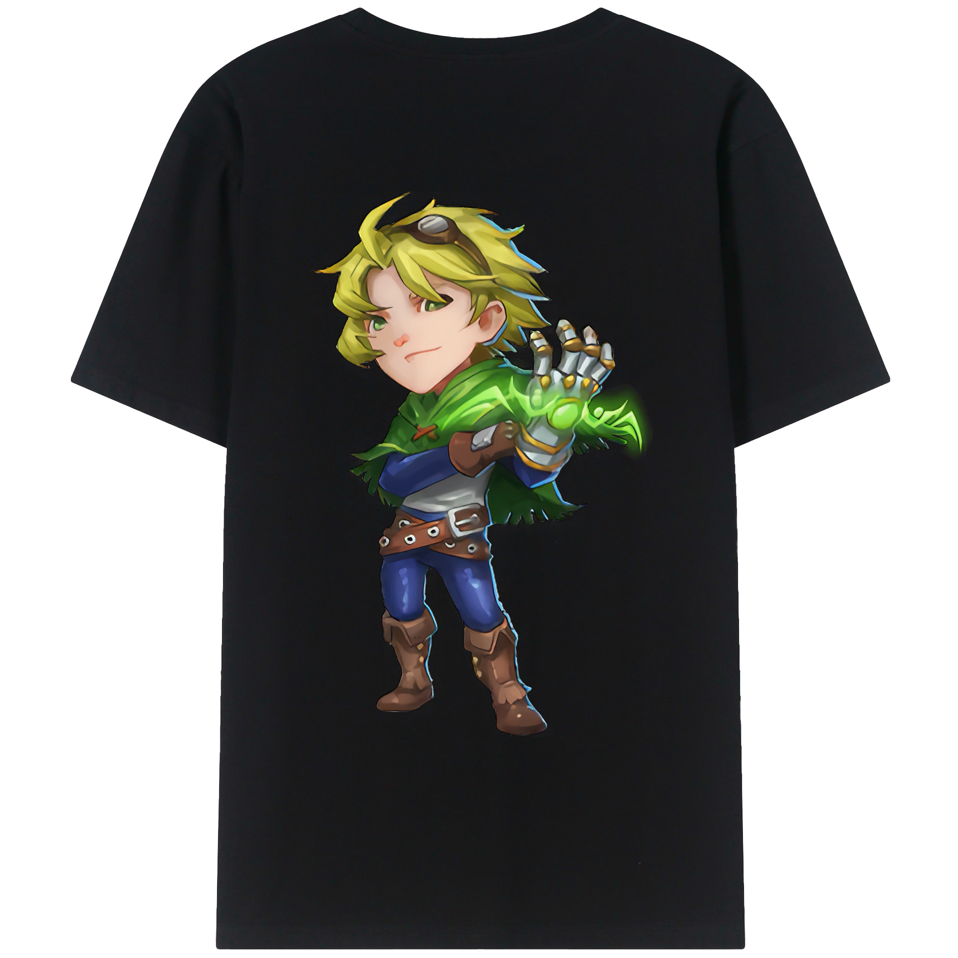 （画像用） リーグ・オブ・レジェンド League of Legends LOL 綿100％ メンズ半袖Tシャツ（バックプリント） 通気性