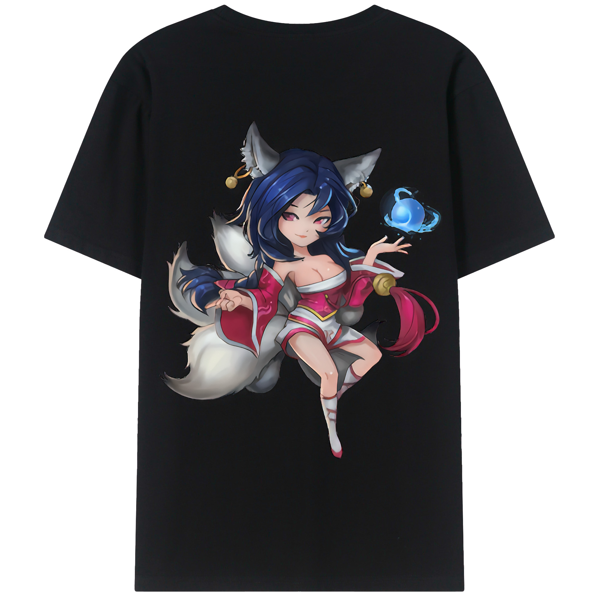 （画像用） リーグ・オブ・レジェンド League of Legends LOL 綿100％ メンズ半袖Tシャツ（バックプリント） 通気性