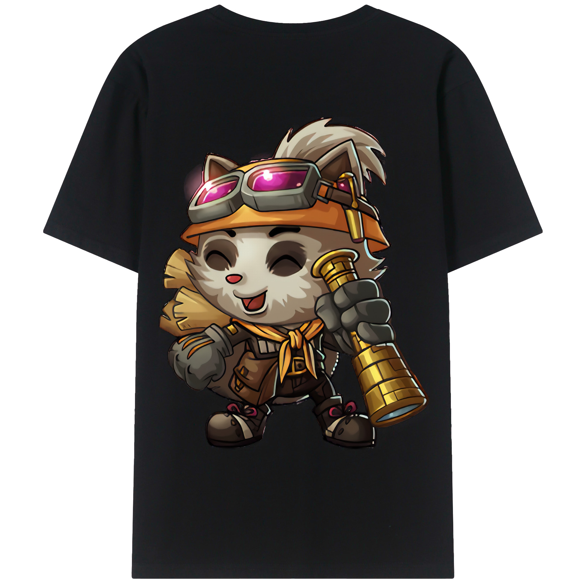 （画像用） リーグ・オブ・レジェンド League of Legends LOL 綿100％ メンズ半袖Tシャツ（バックプリント） 通気性