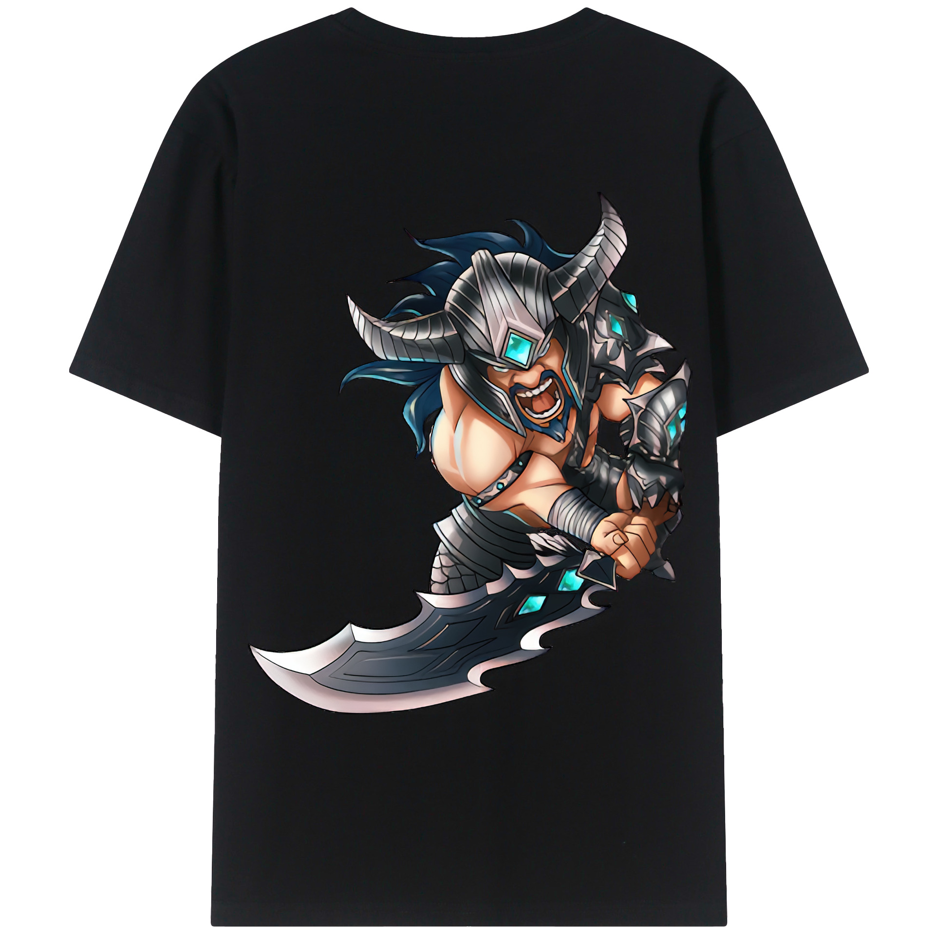 （画像用） リーグ・オブ・レジェンド League of Legends LOL 綿100％ メンズ半袖Tシャツ（バックプリント） 通気性