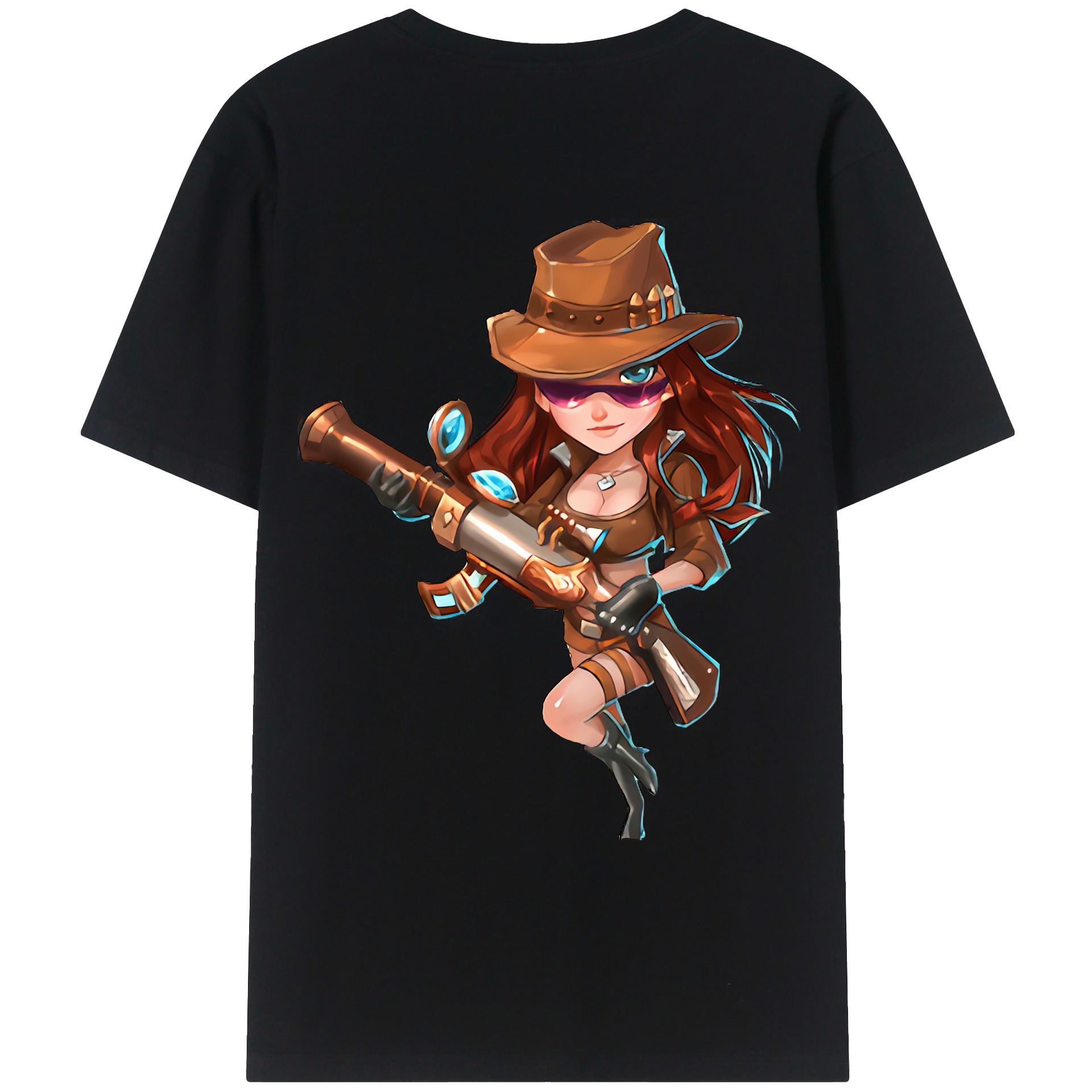 （画像用） リーグ・オブ・レジェンド League of Legends LOL 綿100％ メンズ半袖Tシャツ（バックプリント） 通気性