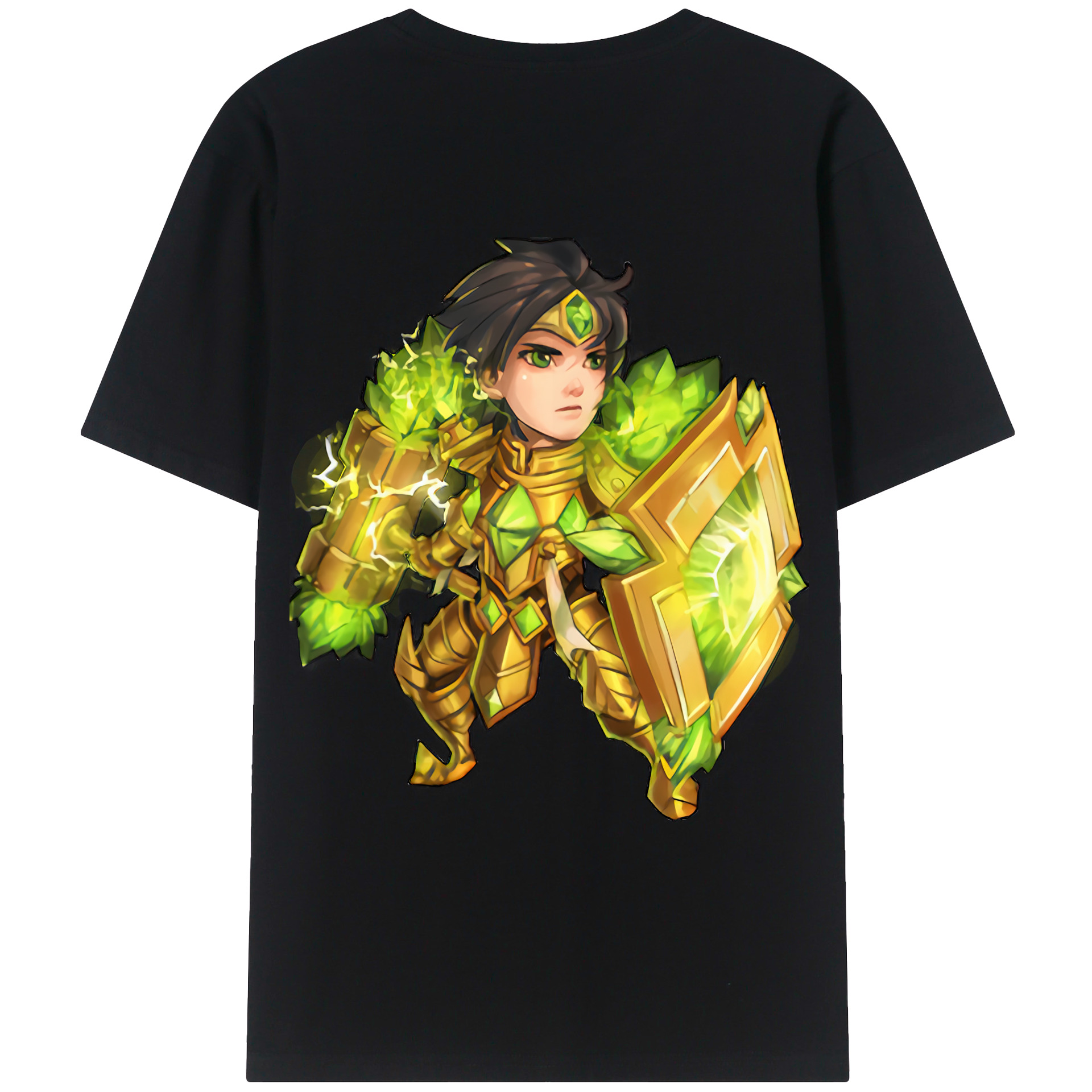 （画像用） リーグ・オブ・レジェンド League of Legends LOL 綿100％ メンズ半袖Tシャツ（バックプリント） 通気性