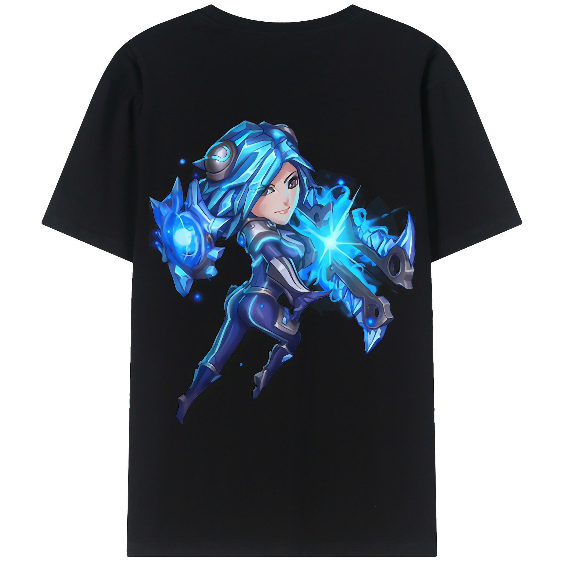 （画像用） リーグ・オブ・レジェンド League of Legends LOL 綿100％ メンズ半袖Tシャツ（バックプリント） 通気性
