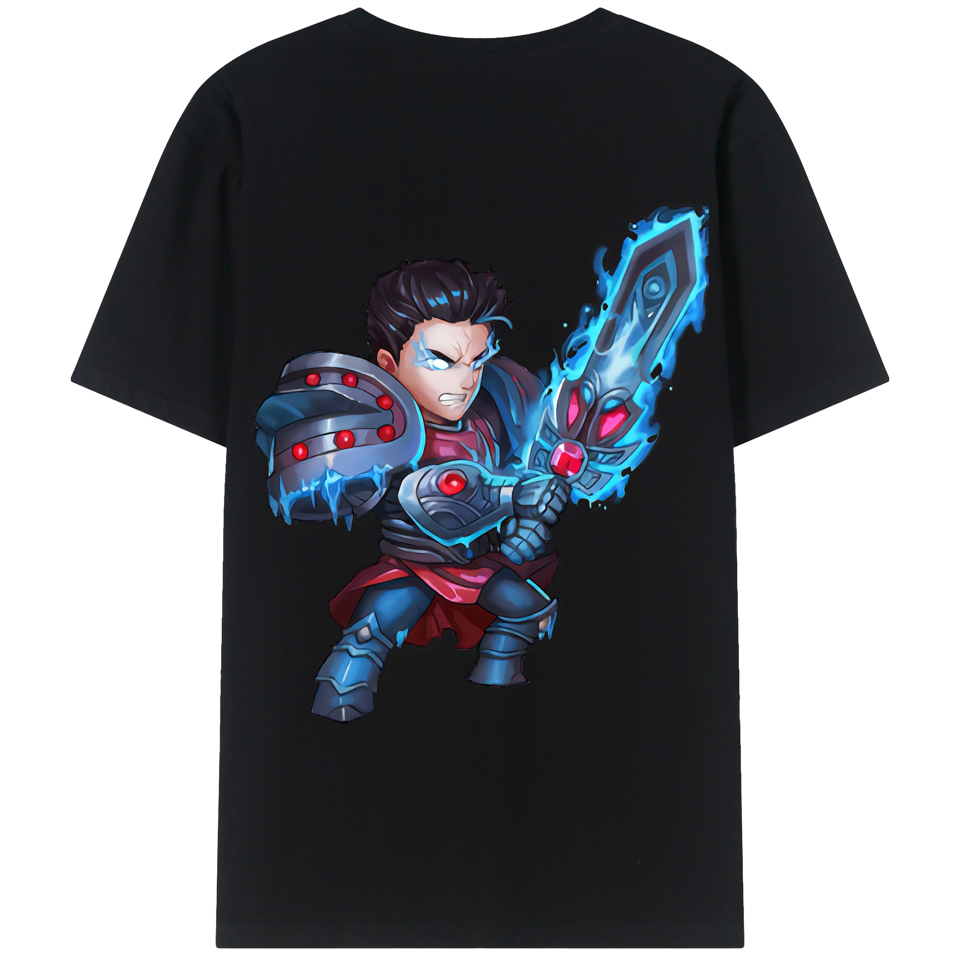 （画像用） リーグ・オブ・レジェンド League of Legends LOL 綿100％ メンズ半袖Tシャツ（バックプリント） 通気性
