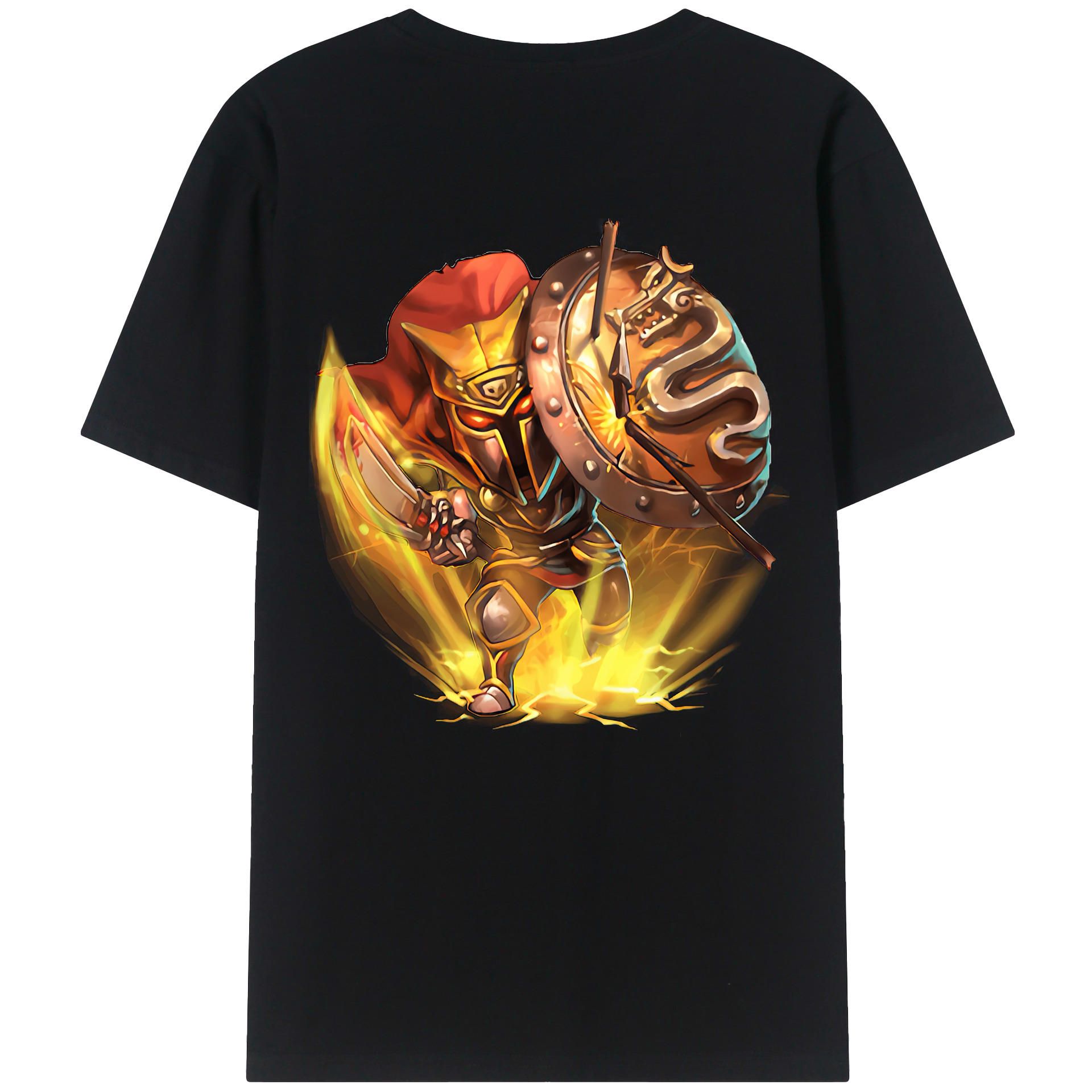 （画像用） リーグ・オブ・レジェンド League of Legends LOL 綿100％ メンズ半袖Tシャツ（バックプリント） 通気性