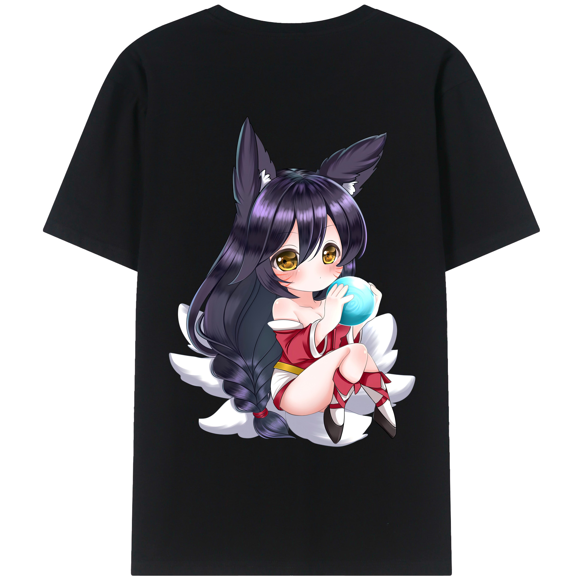 （画像用） リーグ・オブ・レジェンド League of Legends LOL 綿100％ メンズ半袖Tシャツ（バックプリント） 通気性