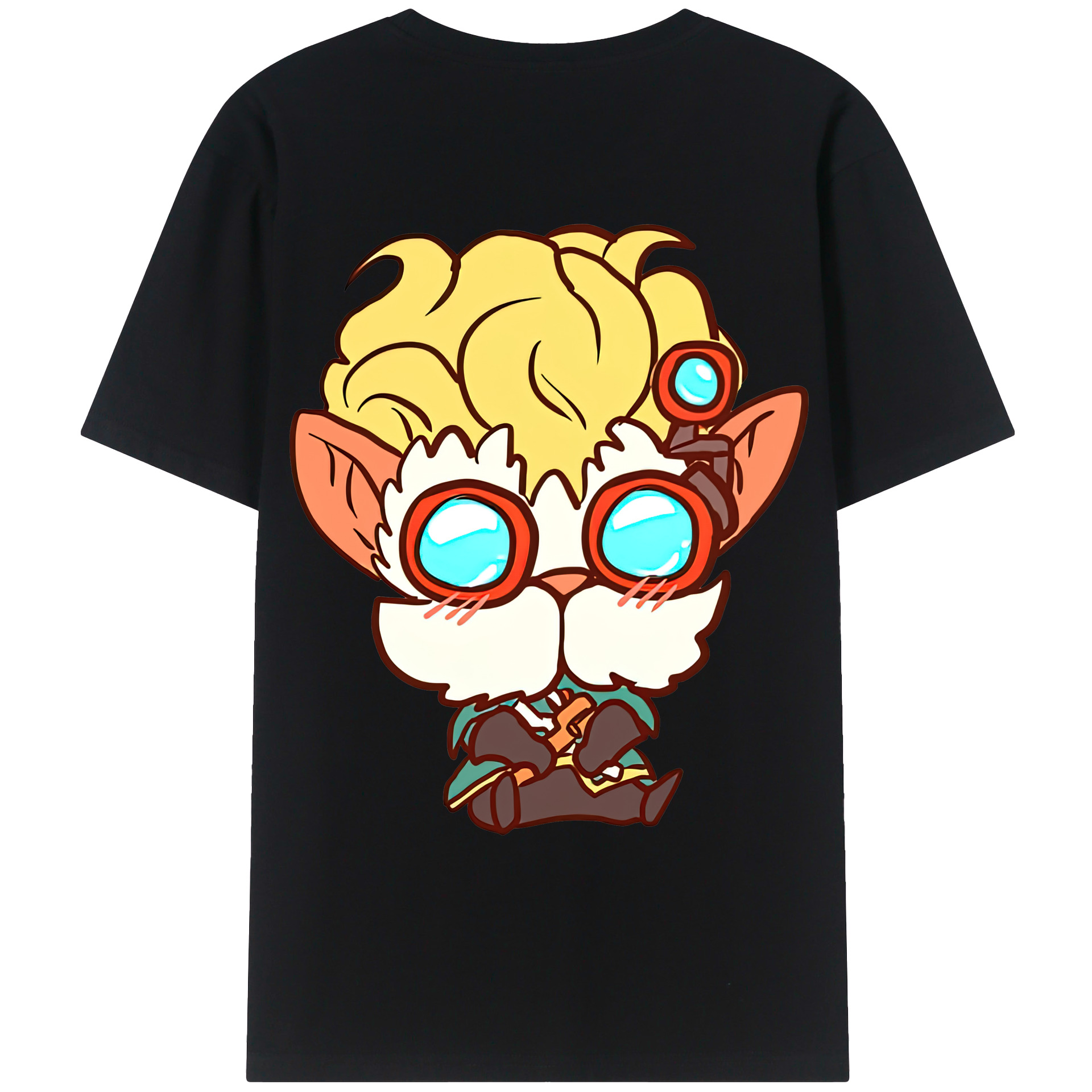 （画像用） リーグ・オブ・レジェンド League of Legends LOL 綿100％ メンズ半袖Tシャツ（バックプリント） 通気性