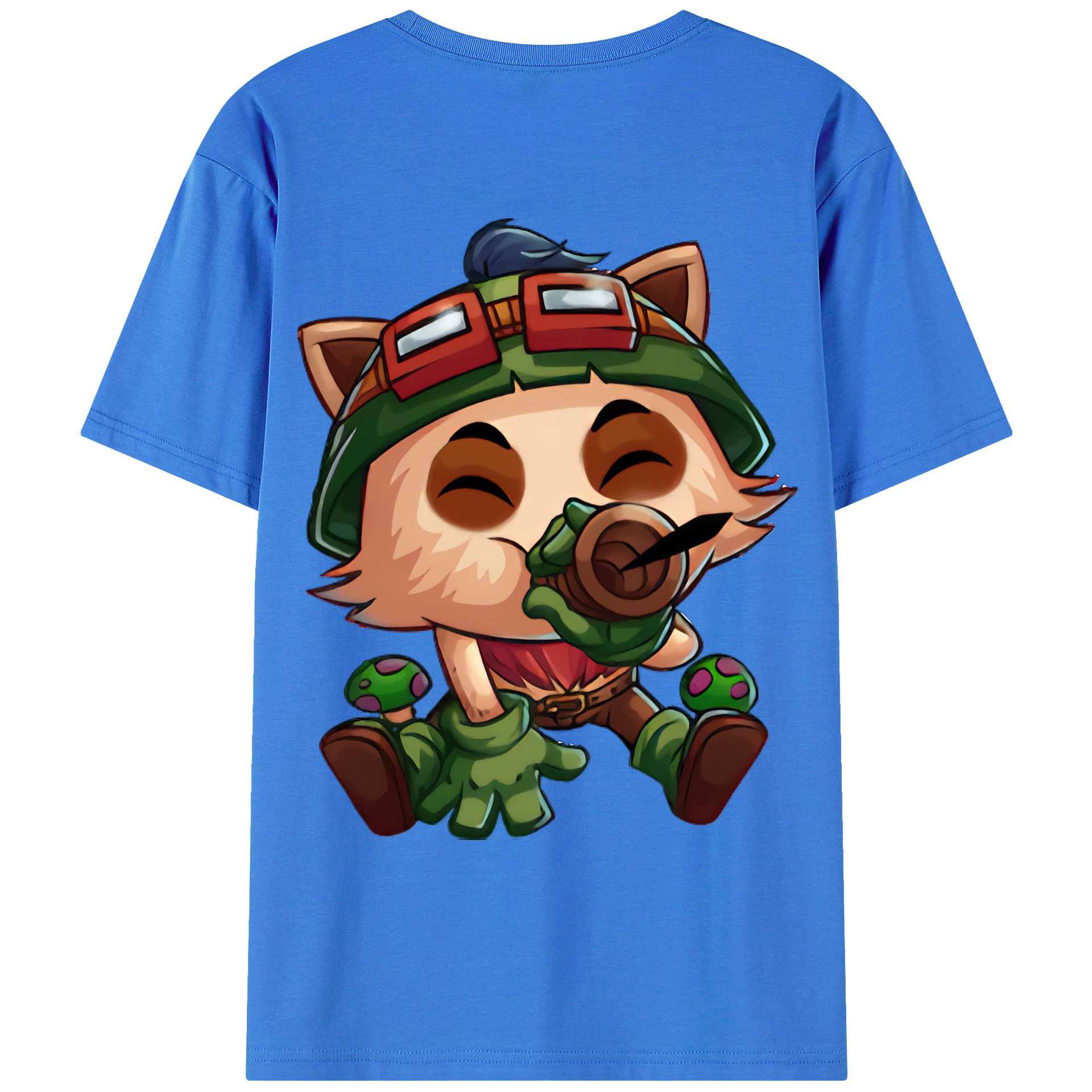 （画像用） リーグ・オブ・レジェンド League of Legends LOL 綿100％ メンズ半袖Tシャツ（バックプリント） 通気性