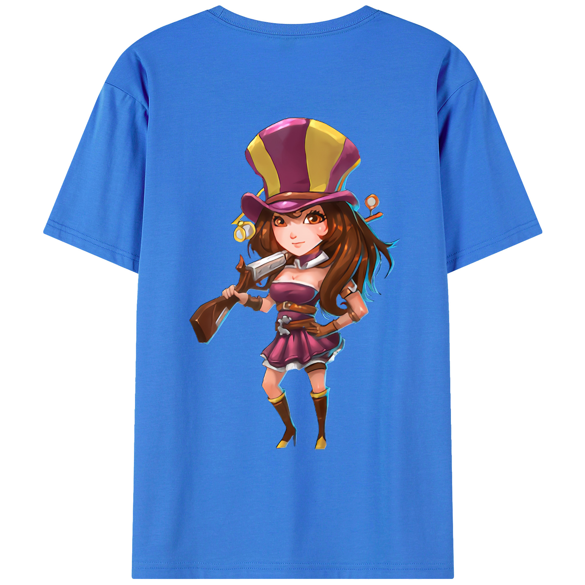 （画像用） リーグ・オブ・レジェンド League of Legends LOL 綿100％ メンズ半袖Tシャツ（バックプリント） 通気性