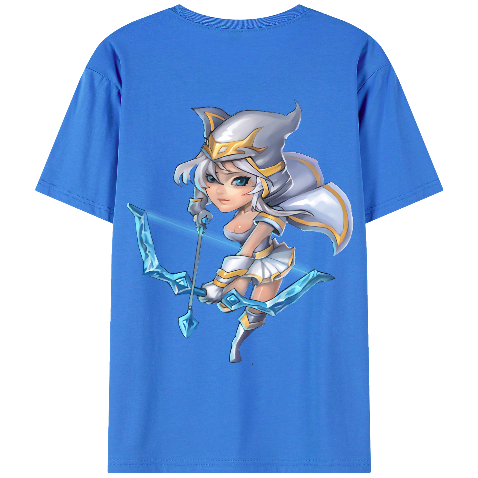 （画像用） リーグ・オブ・レジェンド League of Legends LOL 綿100％ メンズ半袖Tシャツ（バックプリント） 通気性