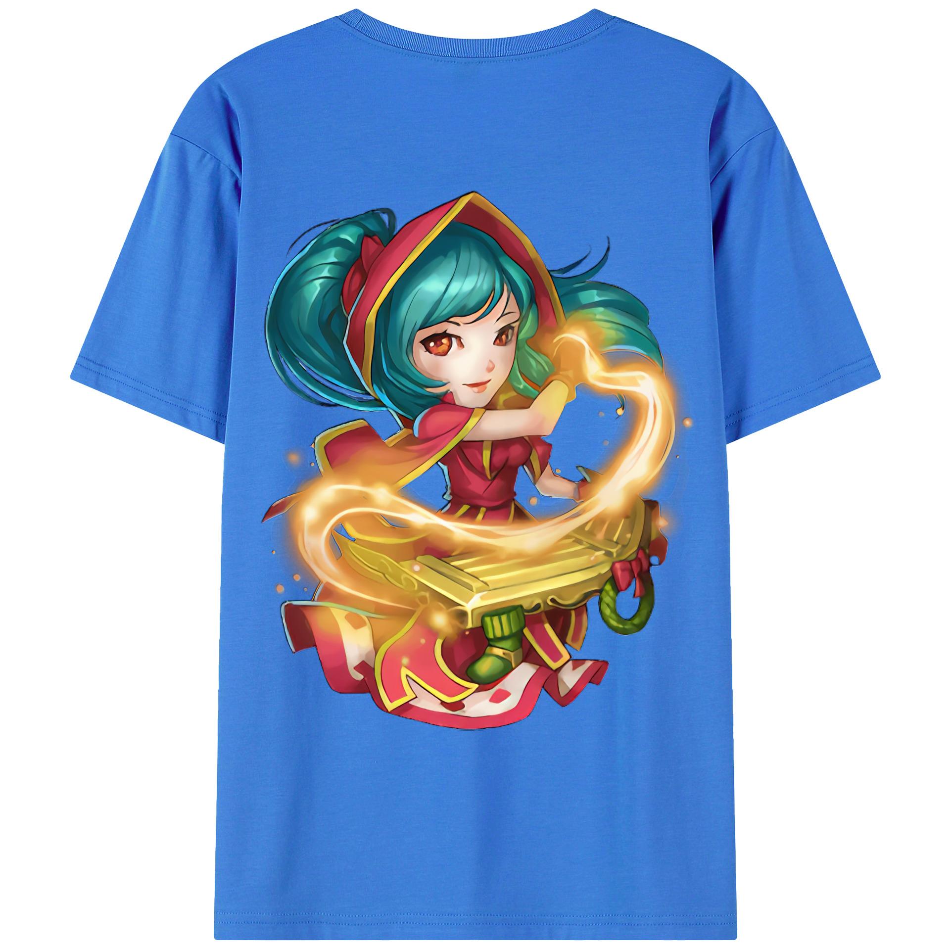（画像用） リーグ・オブ・レジェンド League of Legends LOL 綿100％ メンズ半袖Tシャツ（バックプリント） 通気性