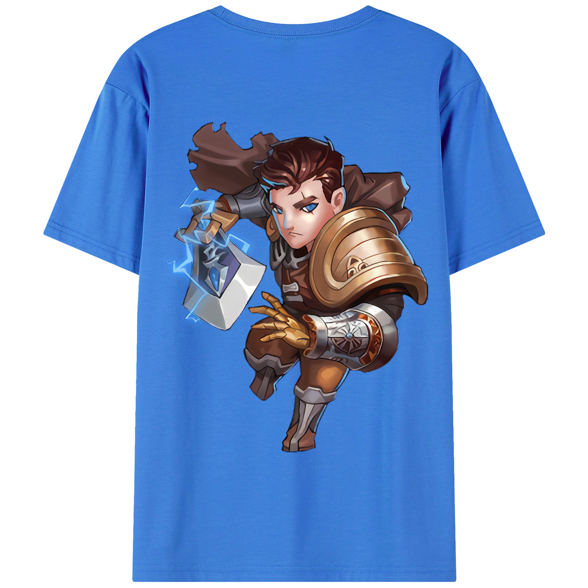 （画像用） リーグ・オブ・レジェンド League of Legends LOL 綿100％ メンズ半袖Tシャツ（バックプリント） 通気性