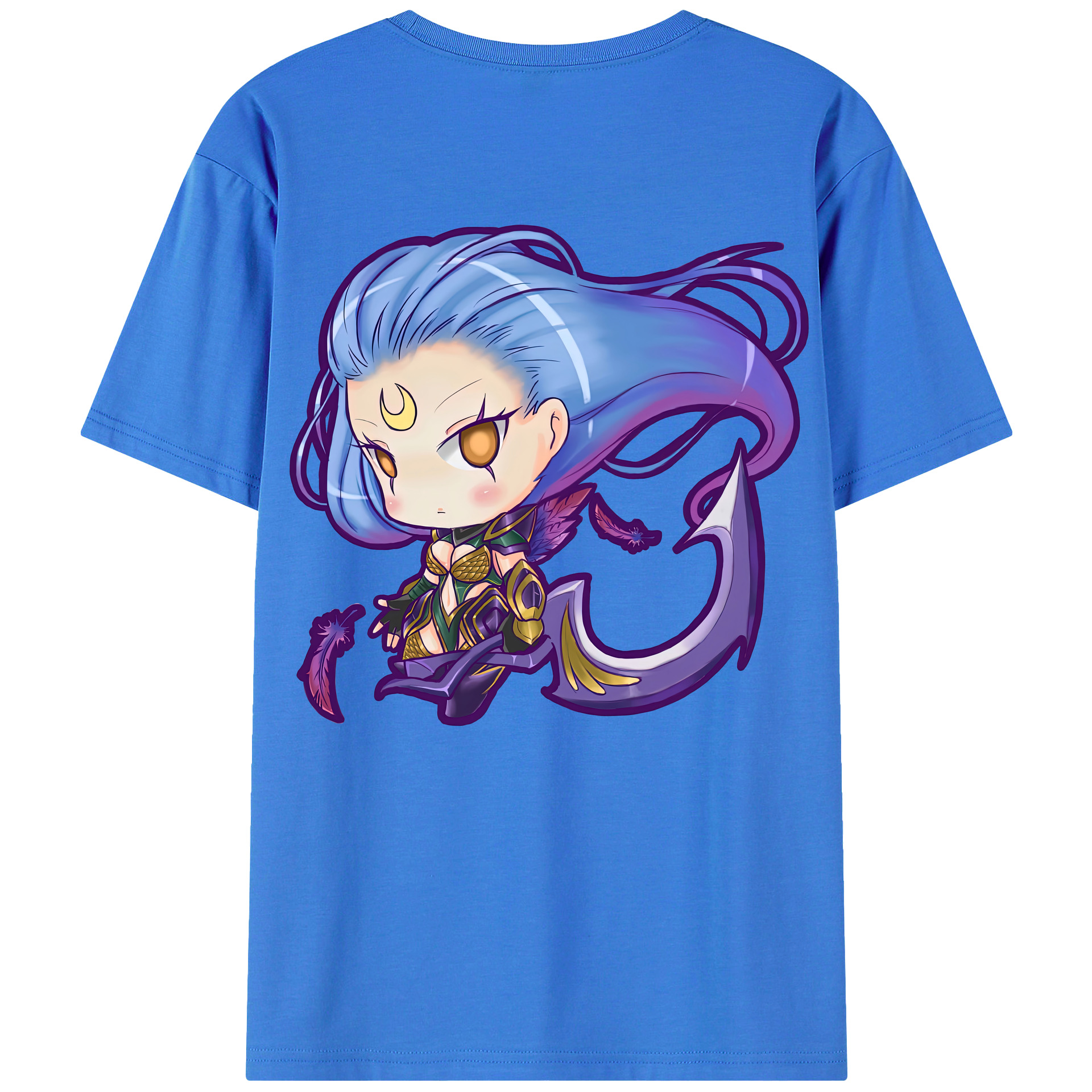 （画像用） リーグ・オブ・レジェンド League of Legends LOL 綿100％ メンズ半袖Tシャツ（バックプリント） 通気性
