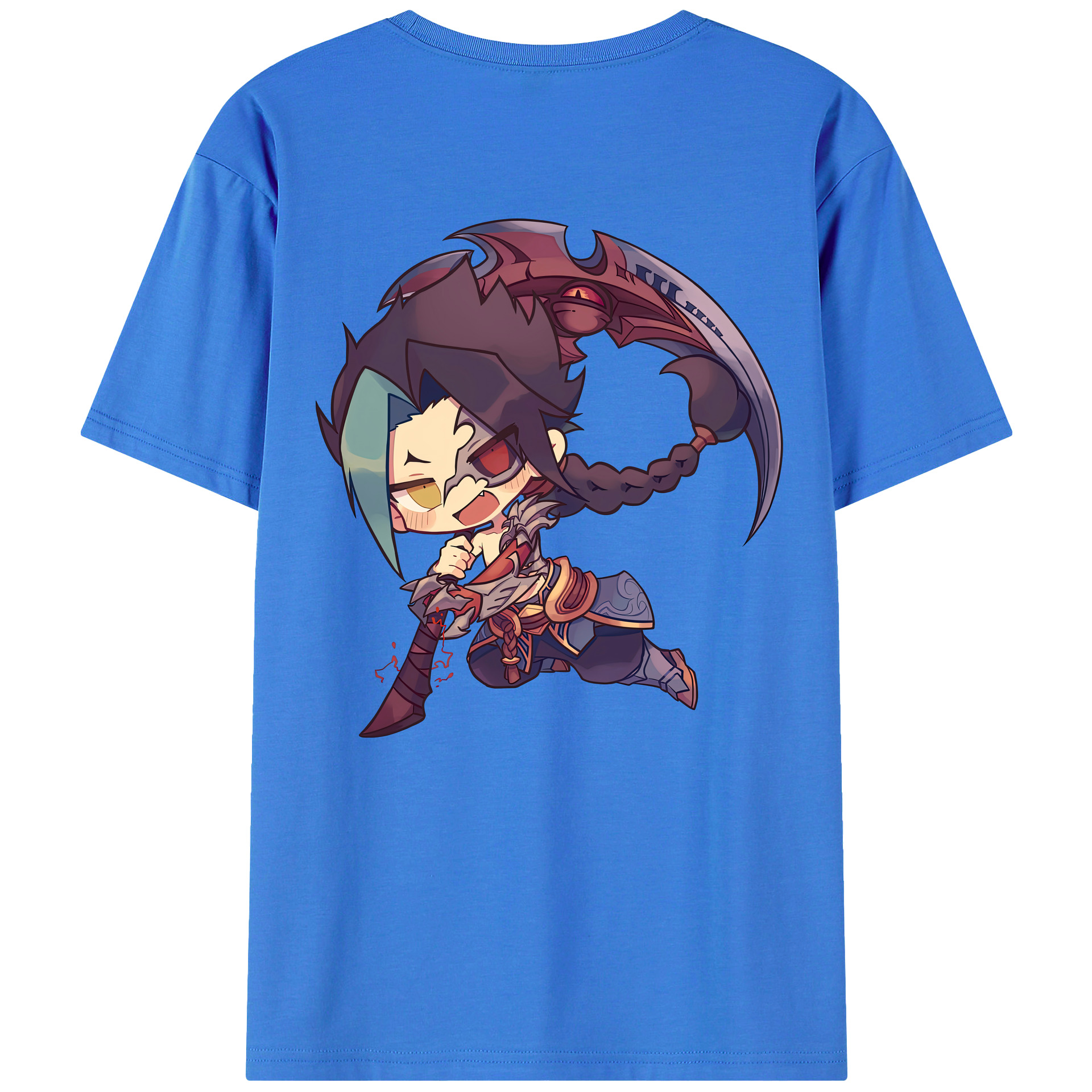 （画像用） リーグ・オブ・レジェンド League of Legends LOL 綿100％ メンズ半袖Tシャツ（バックプリント） 通気性