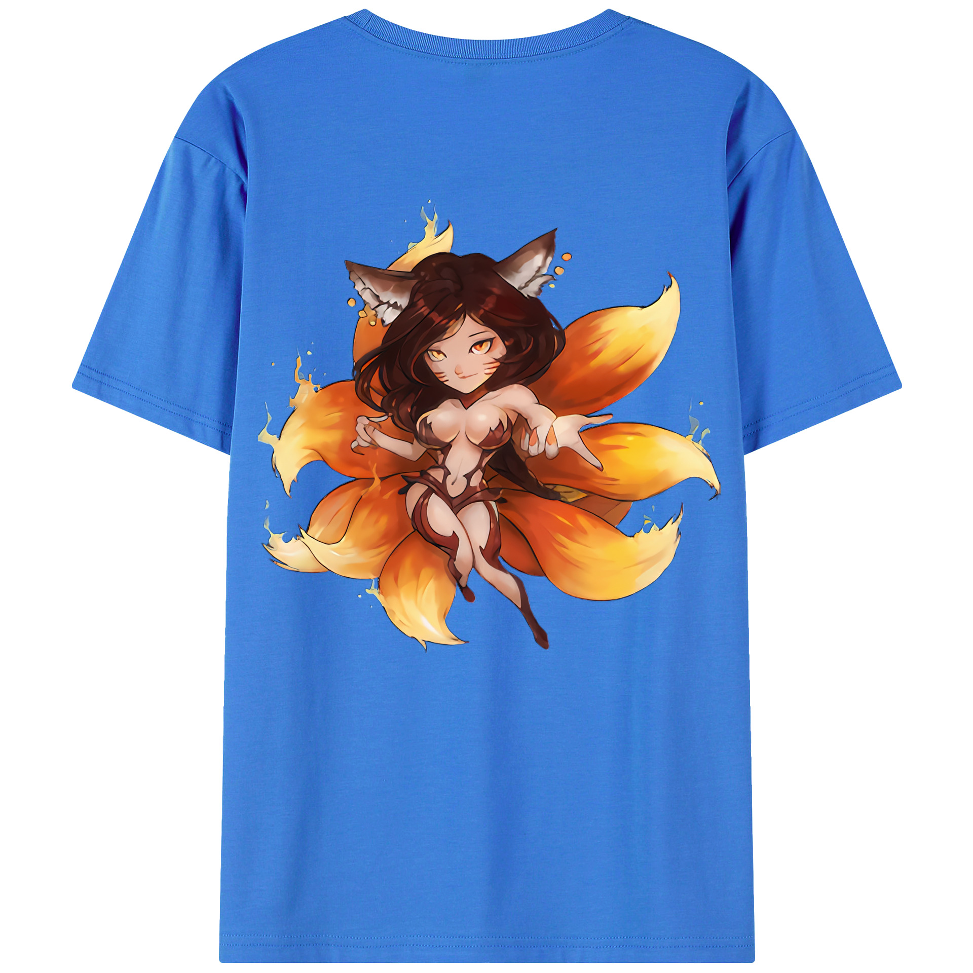 （画像用） リーグ・オブ・レジェンド League of Legends LOL 綿100％ メンズ半袖Tシャツ（バックプリント） 通気性