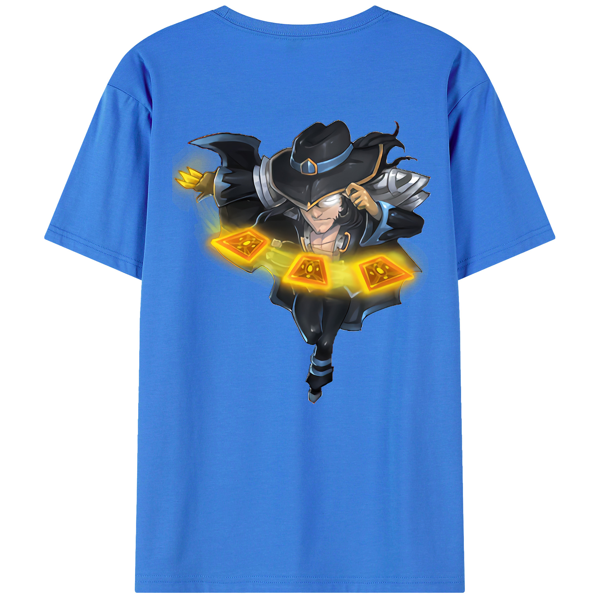 （画像用） リーグ・オブ・レジェンド League of Legends LOL 綿100％ メンズ半袖Tシャツ（バックプリント） 通気性