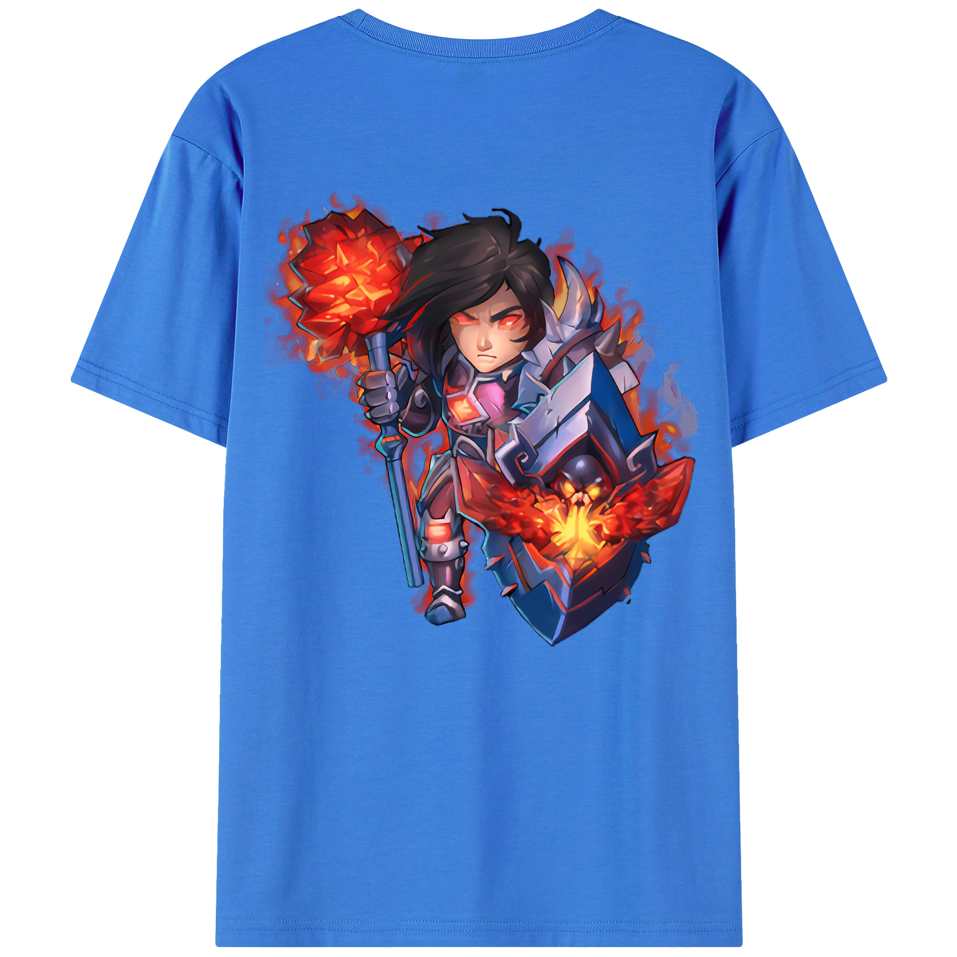 （画像用） リーグ・オブ・レジェンド League of Legends LOL 綿100％ メンズ半袖Tシャツ（バックプリント） 通気性