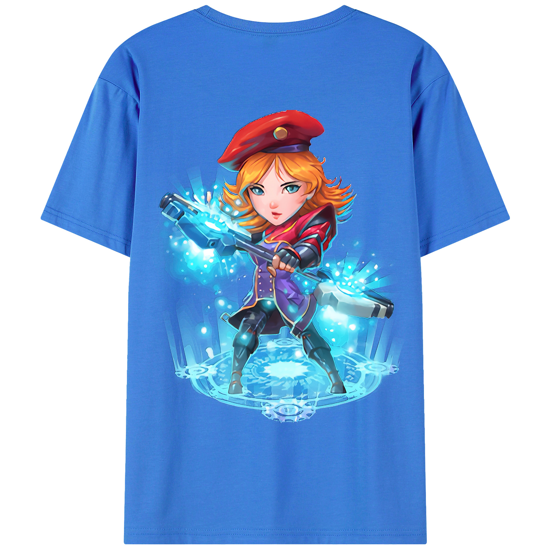 （画像用） リーグ・オブ・レジェンド League of Legends LOL 綿100％ メンズ半袖Tシャツ（バックプリント） 通気性
