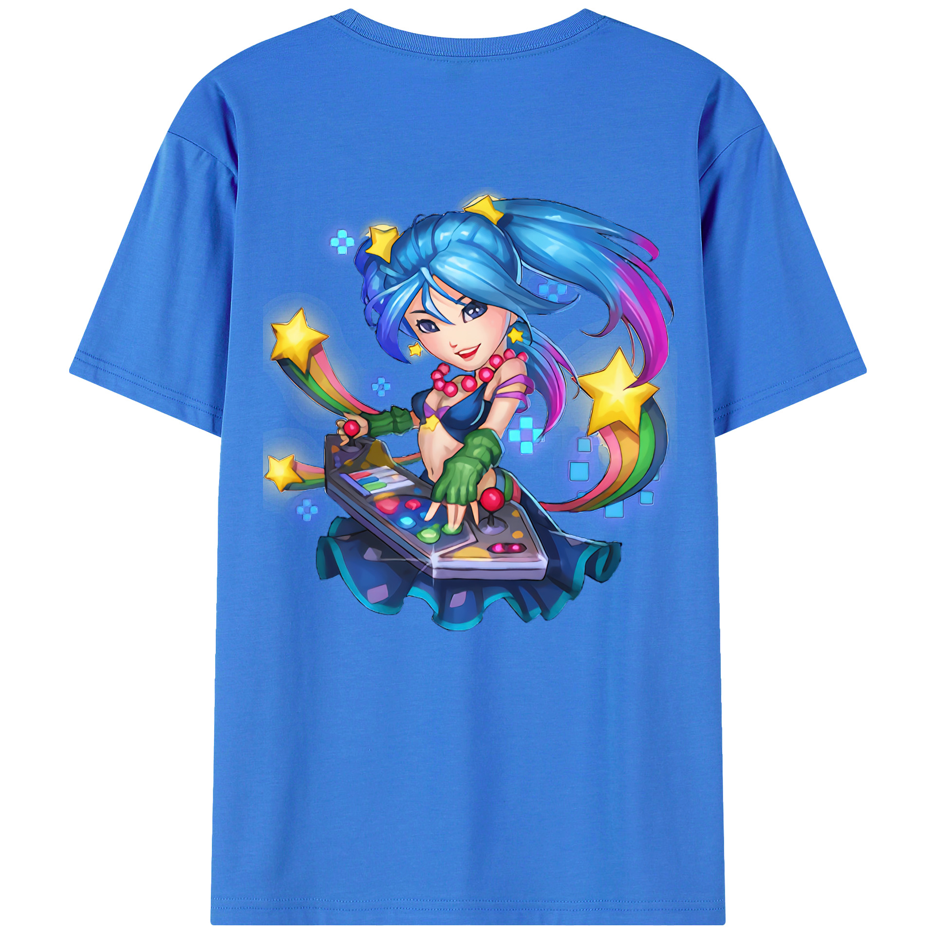 （画像用） リーグ・オブ・レジェンド League of Legends LOL 綿100％ メンズ半袖Tシャツ（バックプリント） 通気性