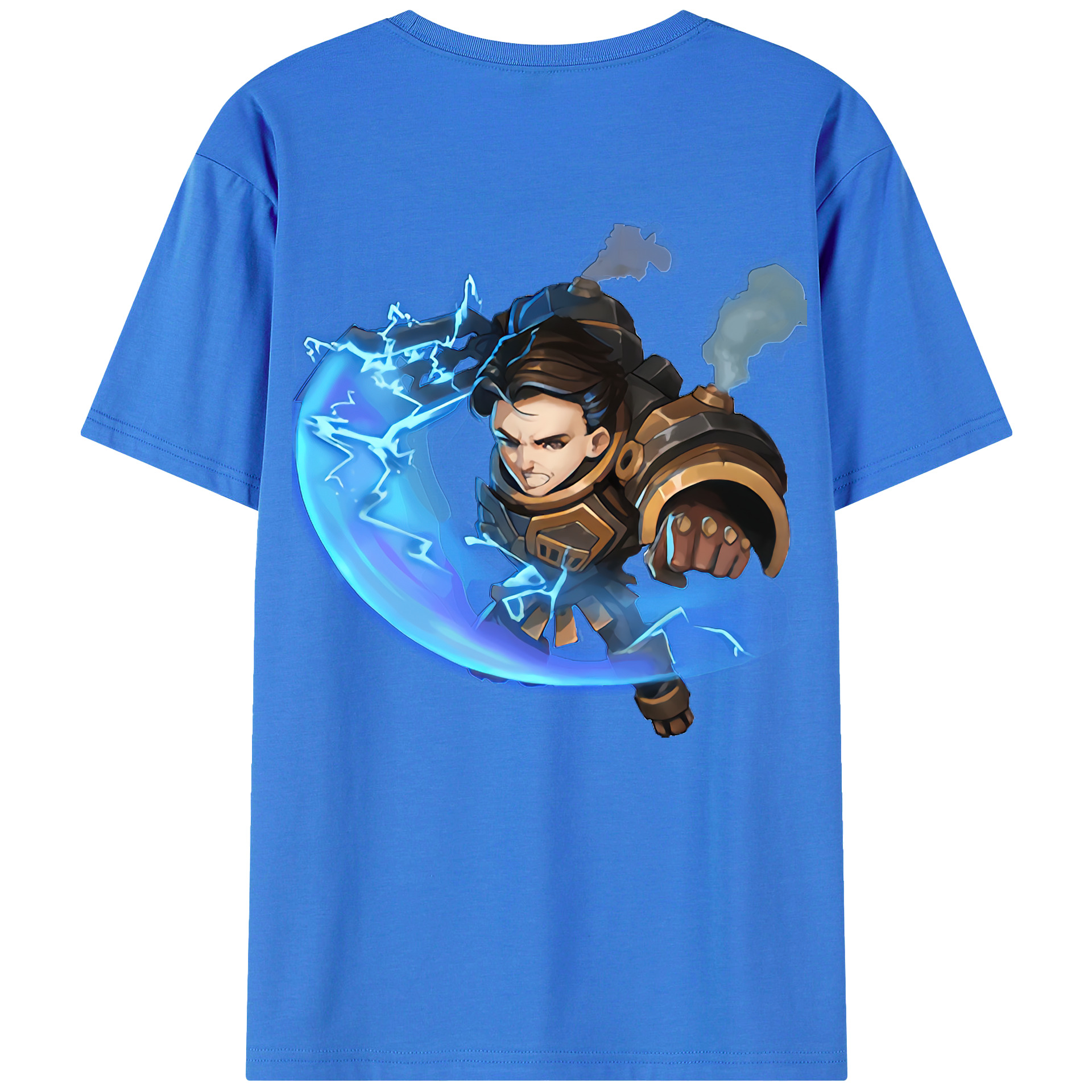 （画像用） リーグ・オブ・レジェンド League of Legends LOL 綿100％ メンズ半袖Tシャツ（バックプリント） 通気性