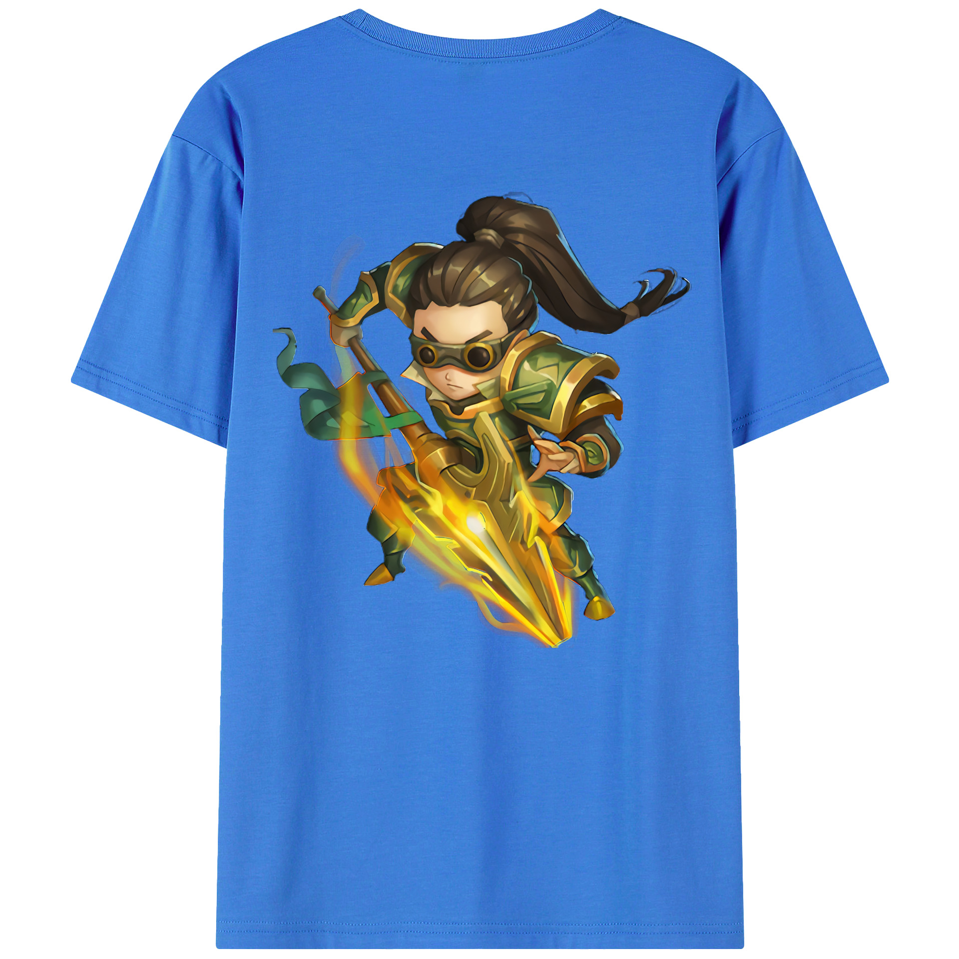 （画像用） リーグ・オブ・レジェンド League of Legends LOL 綿100％ メンズ半袖Tシャツ（バックプリント） 通気性