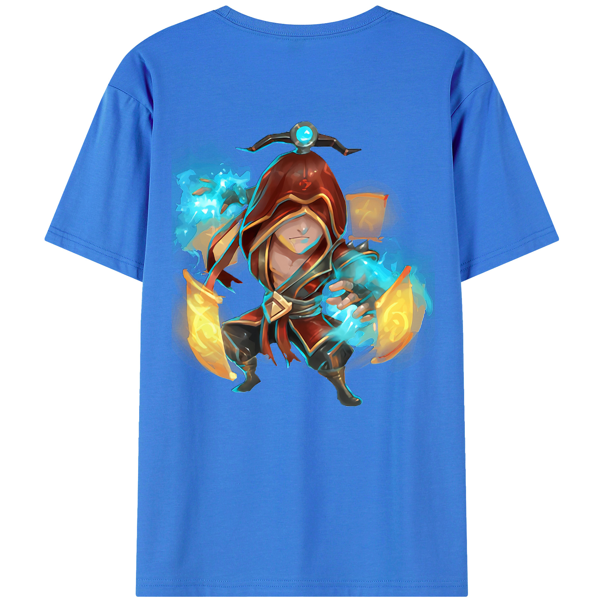 （画像用） リーグ・オブ・レジェンド League of Legends LOL 綿100％ メンズ半袖Tシャツ（バックプリント） 通気性