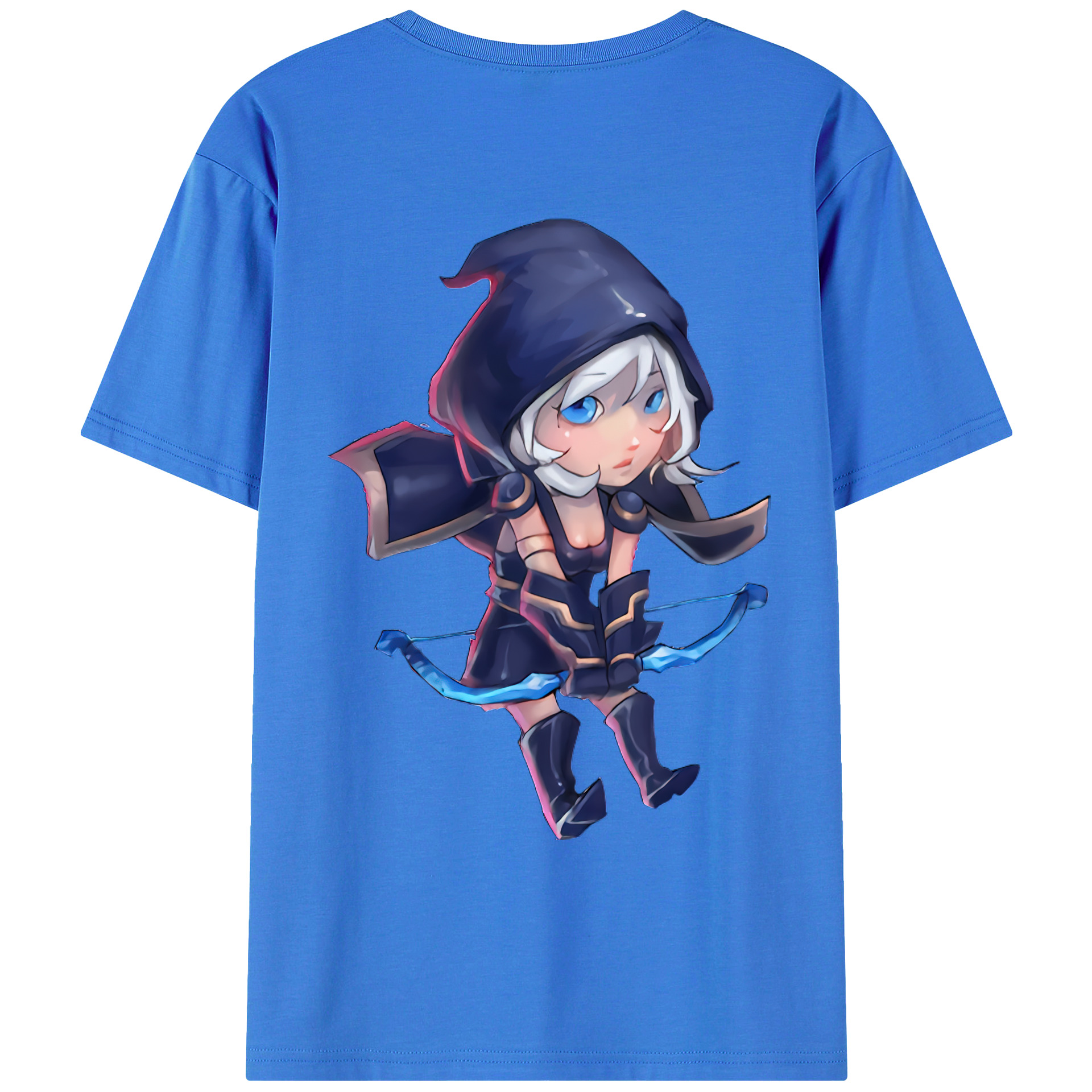 （画像用） リーグ・オブ・レジェンド League of Legends LOL 綿100％ メンズ半袖Tシャツ（バックプリント） 通気性