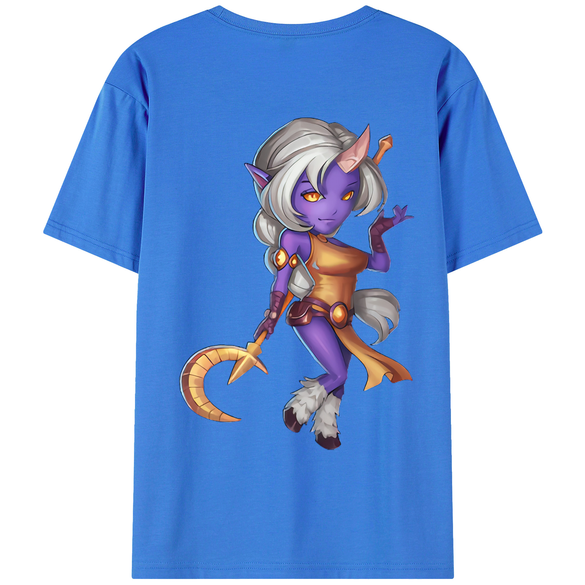 （画像用） リーグ・オブ・レジェンド League of Legends LOL 綿100％ メンズ半袖Tシャツ（バックプリント） 通気性